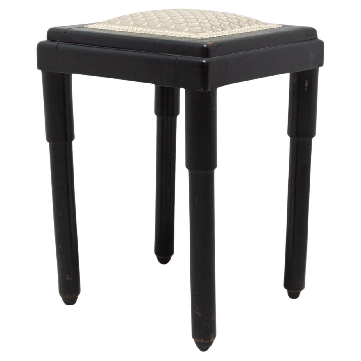  Historicism upholstered stool, footrest, 1910´s, Austria Hungary For Sale