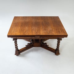 Historicist Extendable Table, Germany, Late 19th Century