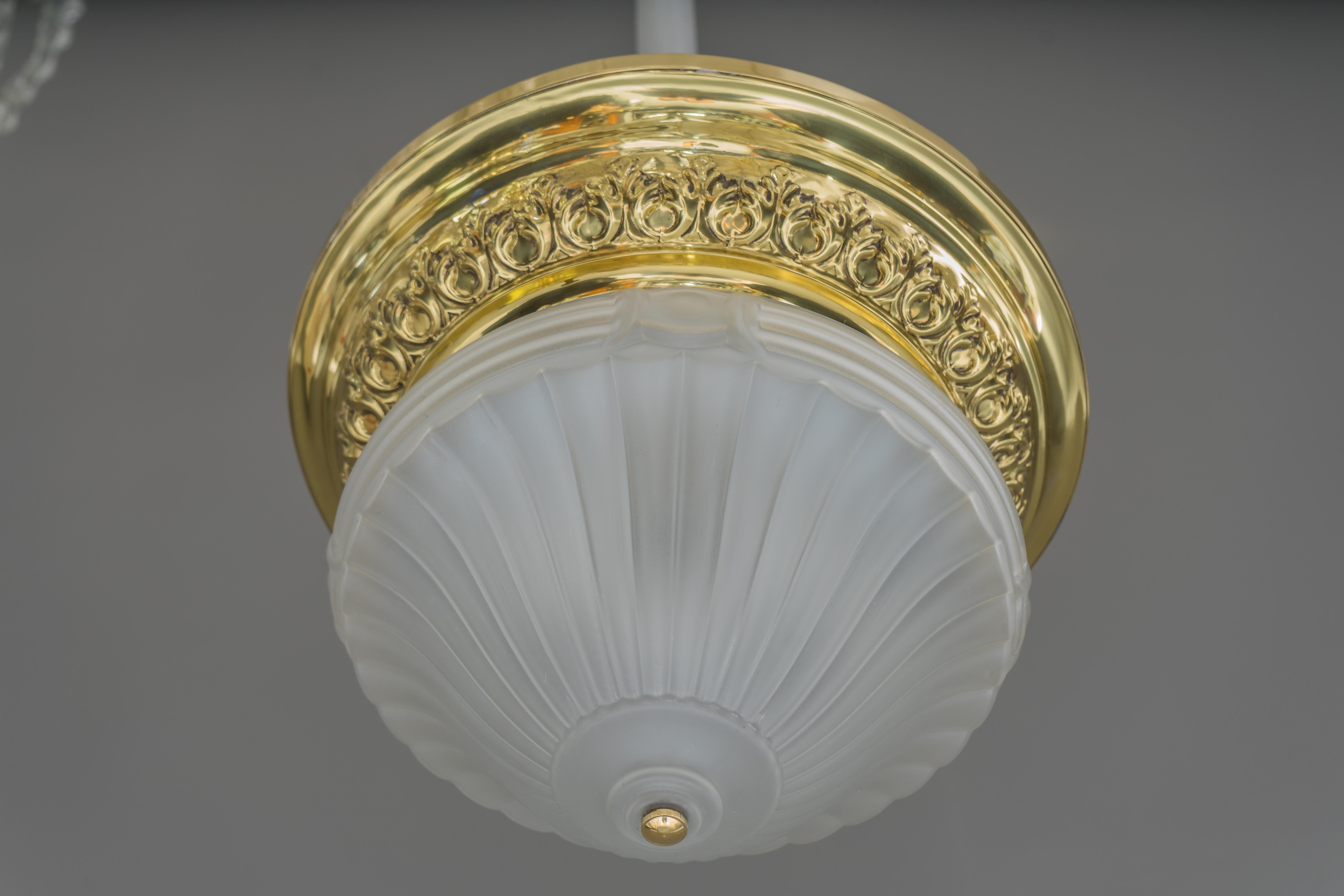 Austrian Historistic Ceiling Lamp Vienna, circa 1890s