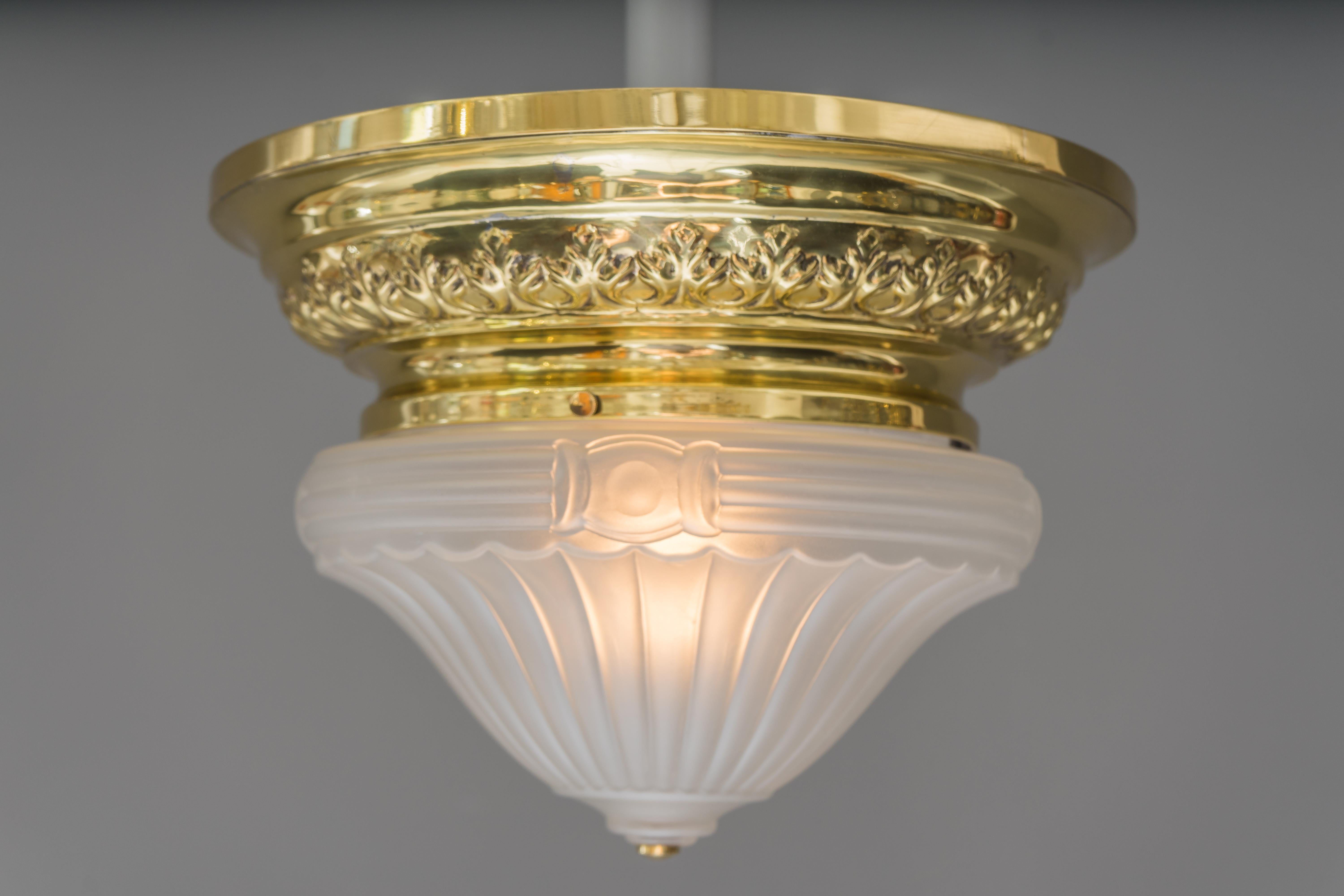 Late 19th Century Historistic Ceiling Lamp Vienna, circa 1890s