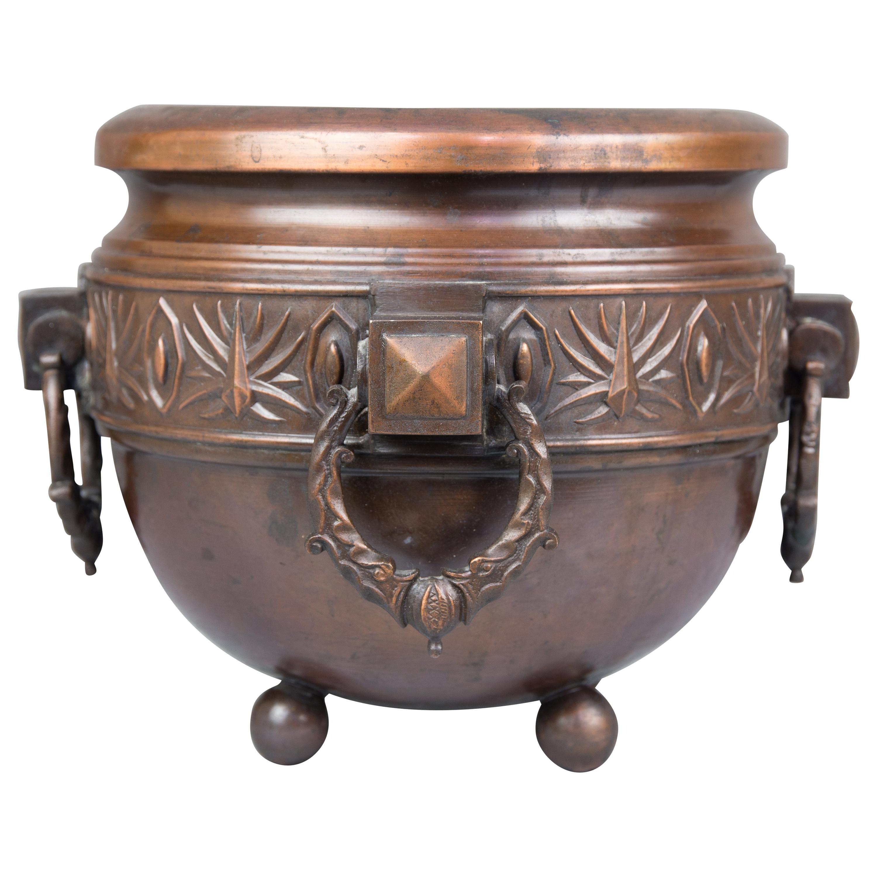 Historistic Palm Pot, circa 1890s