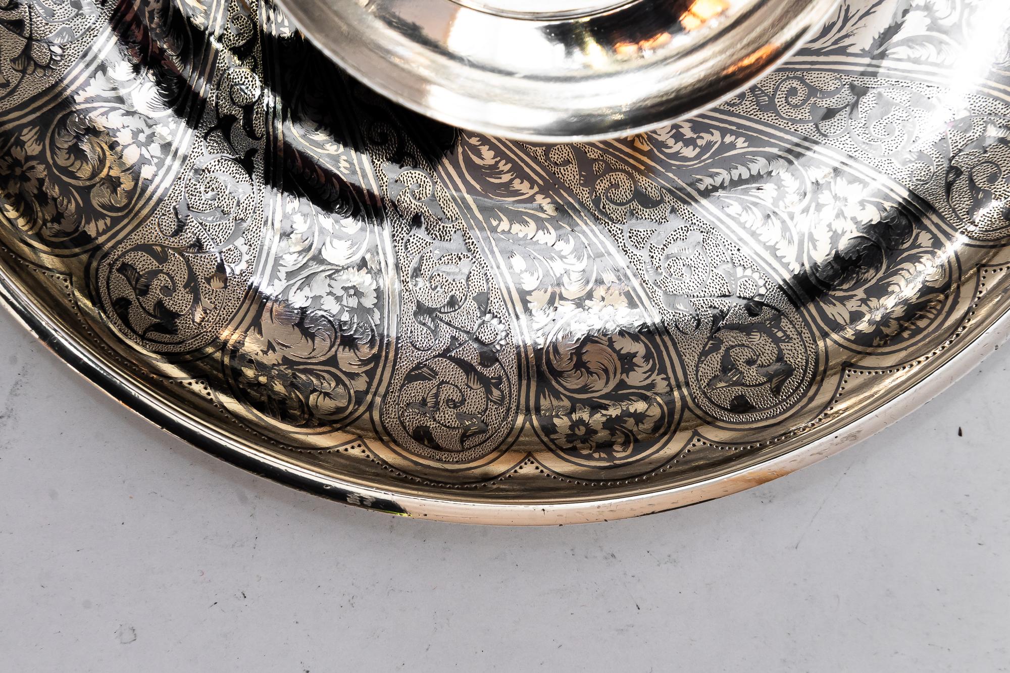 Portavelas historicista de plata austria alrededor de 1890 Austríaco en venta