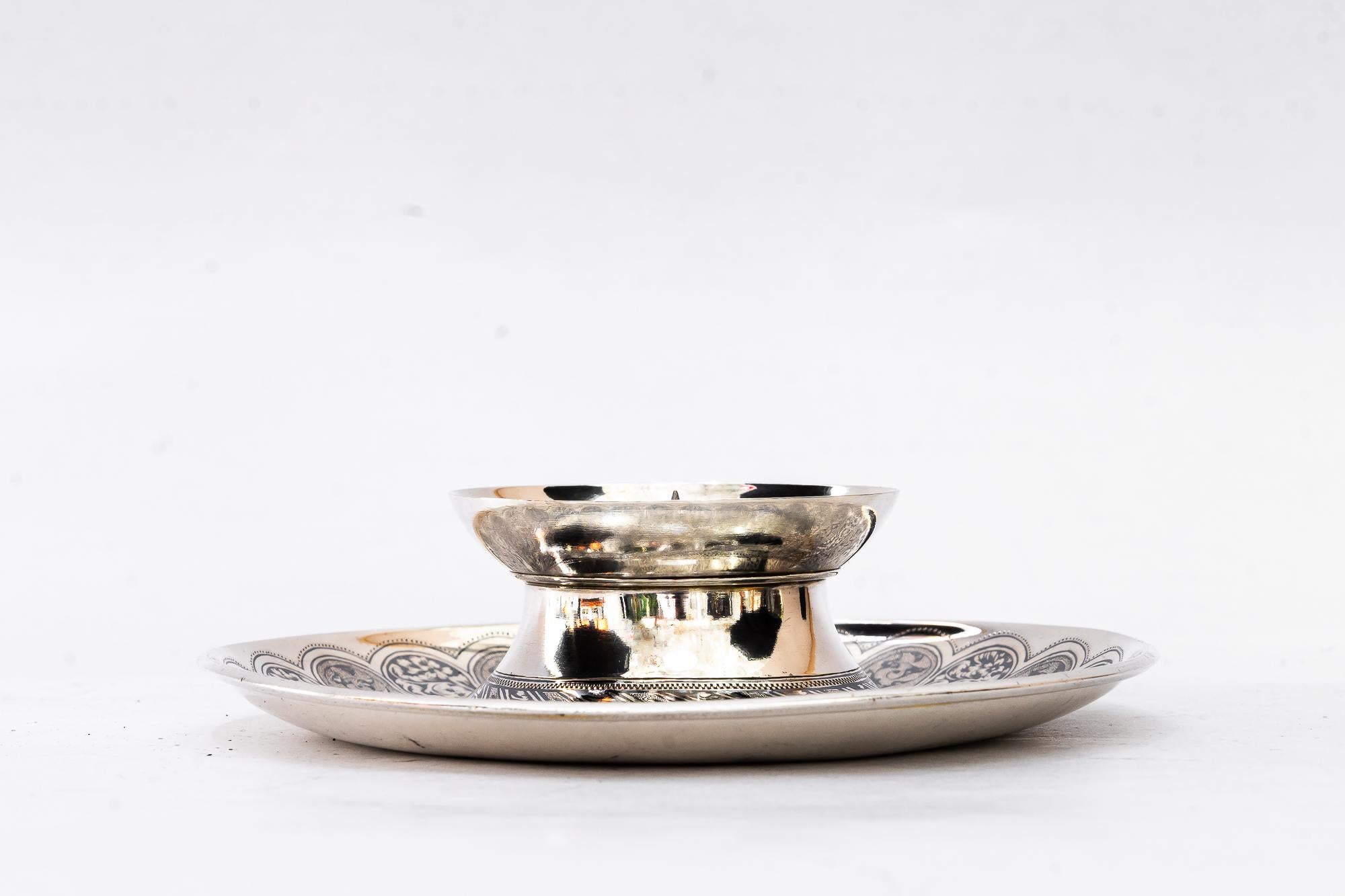Portavelas historicista de plata austria alrededor de 1890 en Bueno estado para la venta en Wien, AT