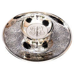 Historischer Silber-Kerzenhalter aus Österreich um 1890