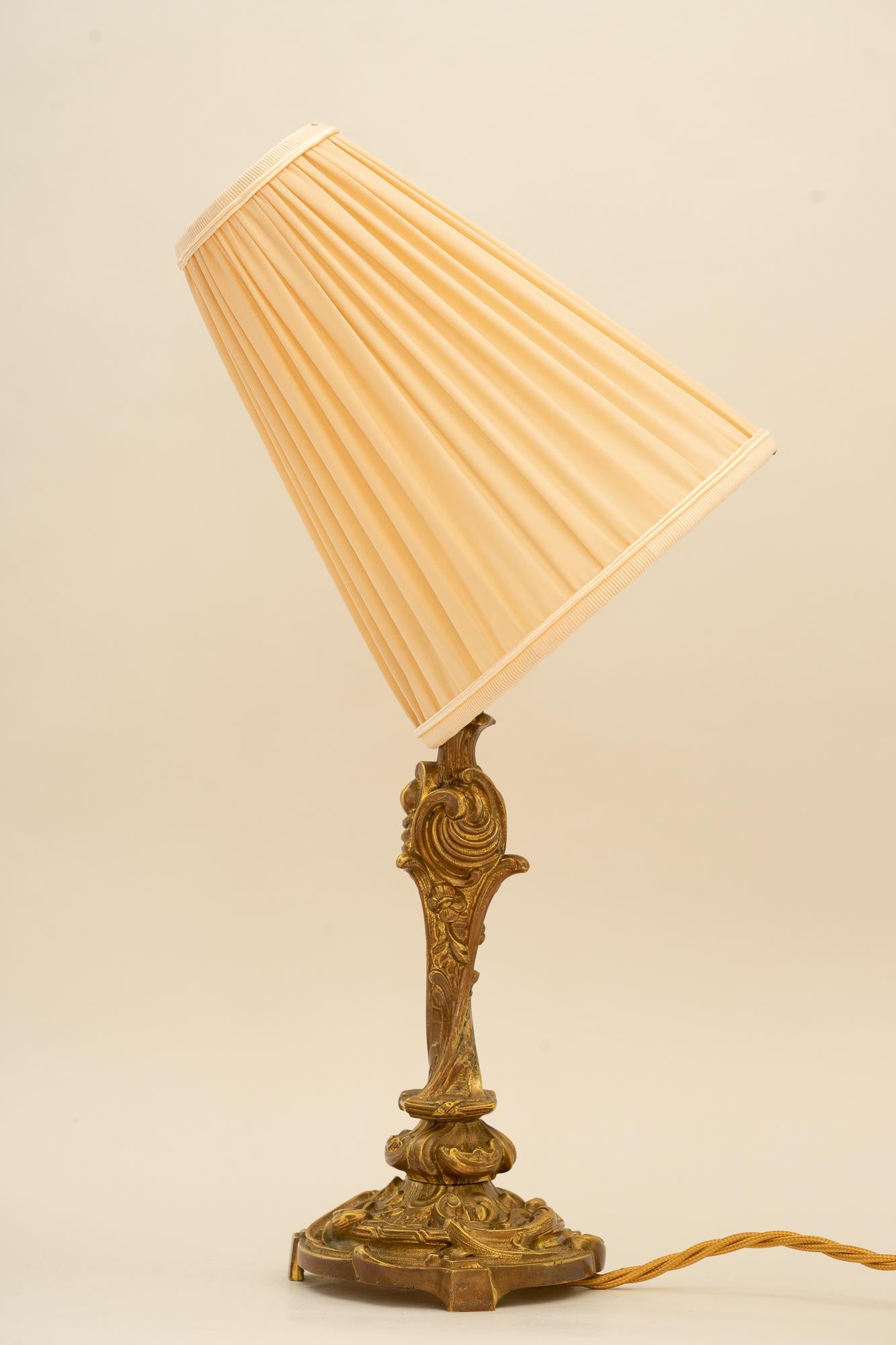 Brass Historistic Table Lamp Vienna 1890s