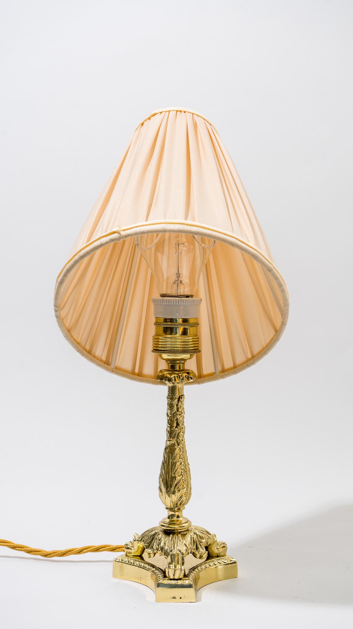 Polished Historistic Table Lamp, Vienna, circa 1890s
