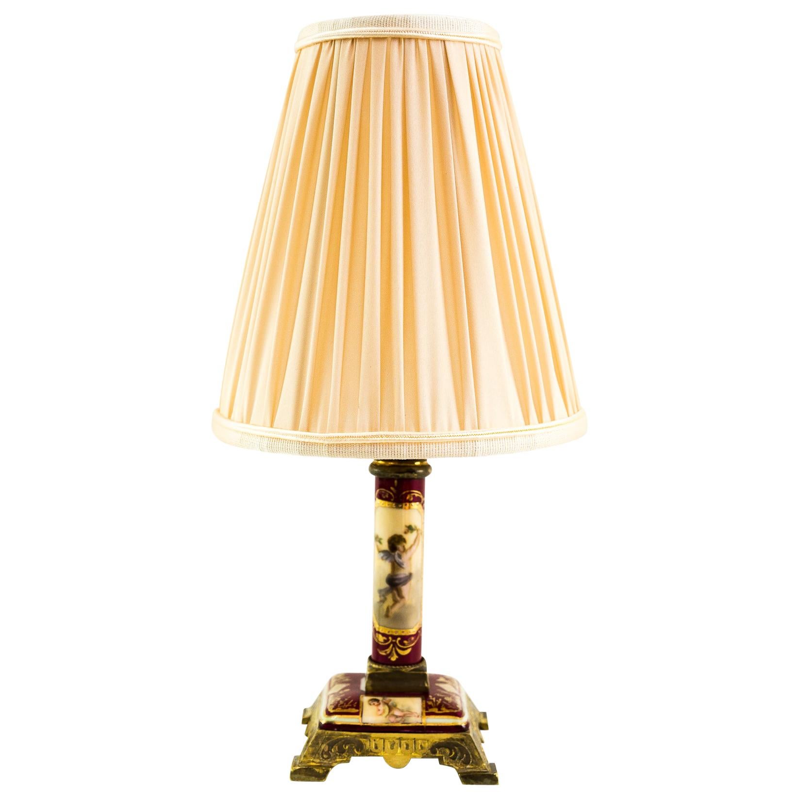 Historistic Table Lamp, Vienna, Around 1890s For Sale