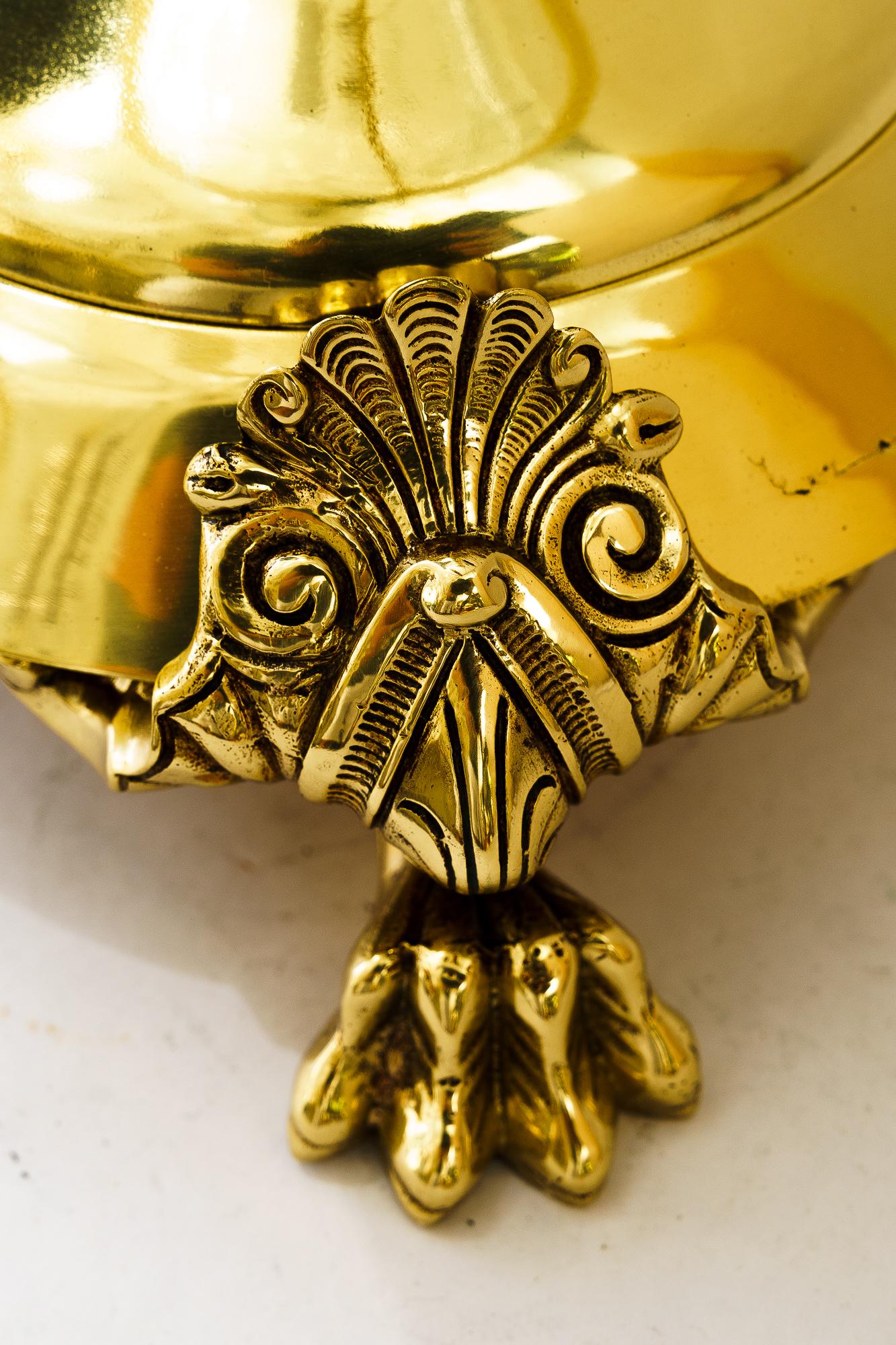 Historistic Table lamp with cut glass shade vienna around 1890s For Sale 3