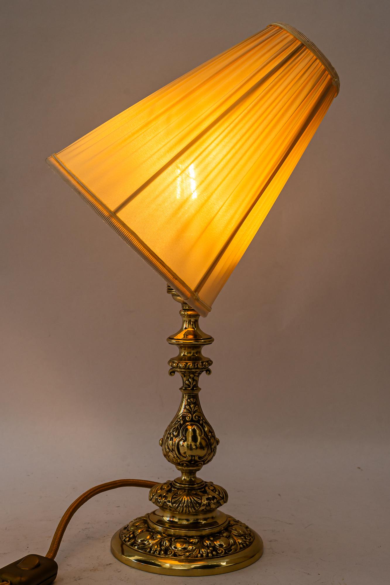Historistic table lamp with original cut glass shade vienna around 1890s im Angebot 6