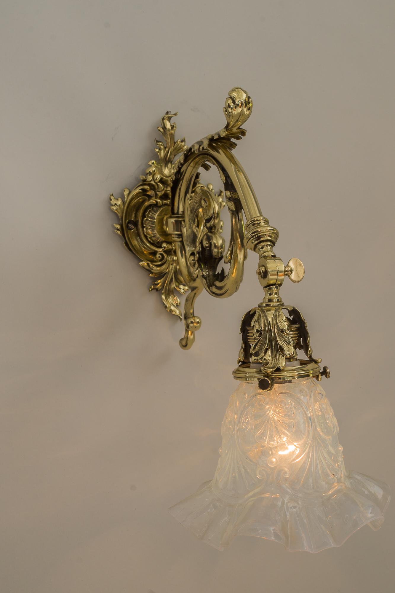 Historistic Wall Lamp, Vienna Around 1890s For Sale 4