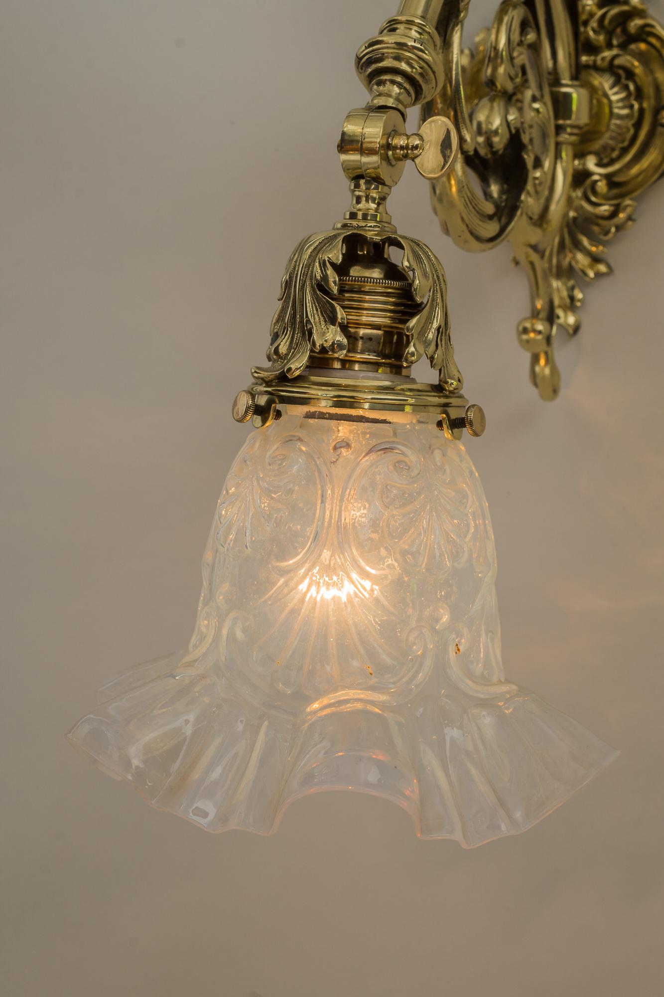 Historistic Wall Lamp, Vienna Around 1890s For Sale 7