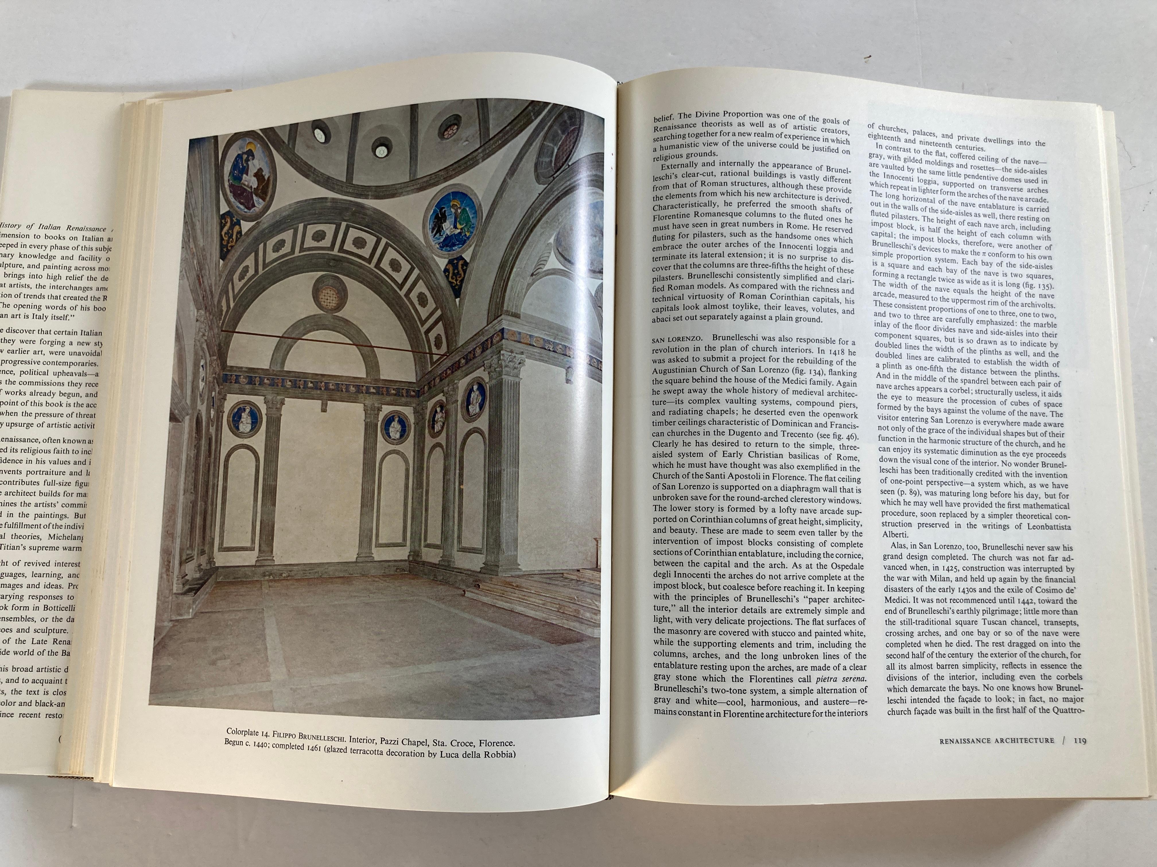 History of Italian Renaissance Art Hardcover Book In Good Condition For Sale In North Hollywood, CA