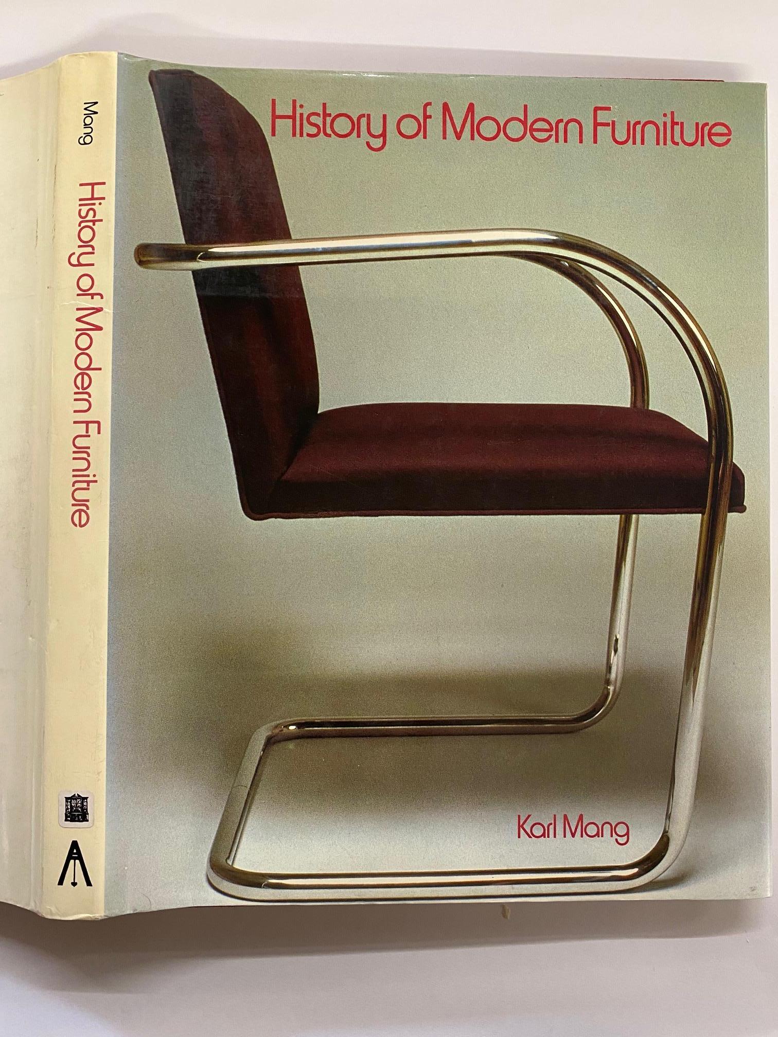 History of Modern Furniture by Karl Mang (Book) For Sale 8