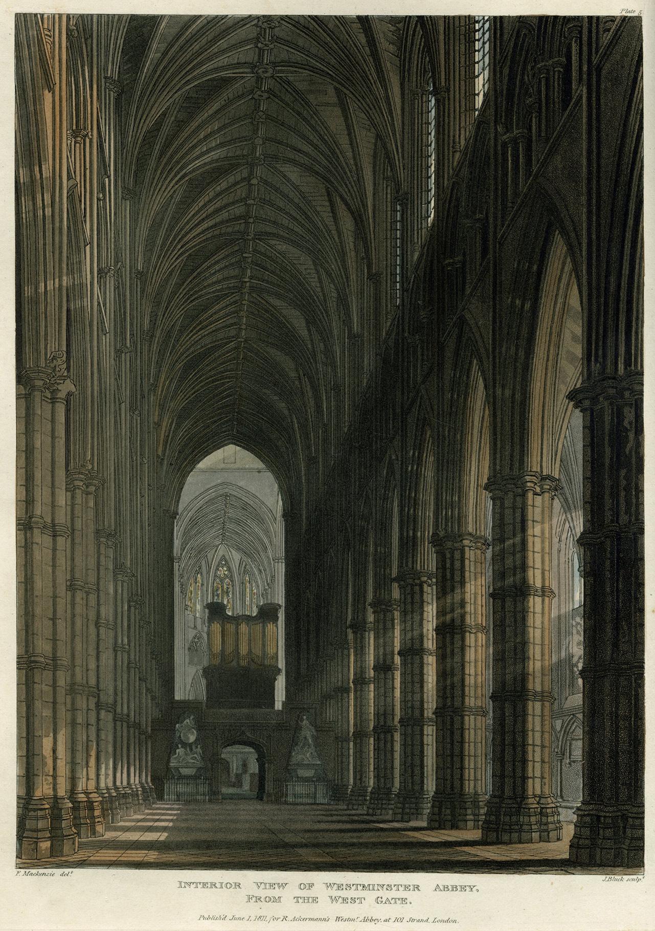 Storia della chiesa abbaziale di San Pietro a Westminster di R. Ackermann & W. Combe in vendita 3