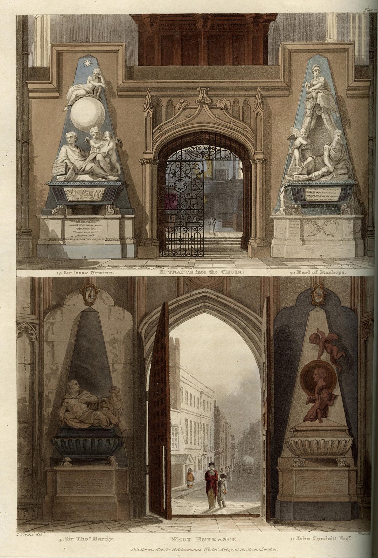Storia della chiesa abbaziale di San Pietro a Westminster di R. Ackermann & W. Combe in vendita 7