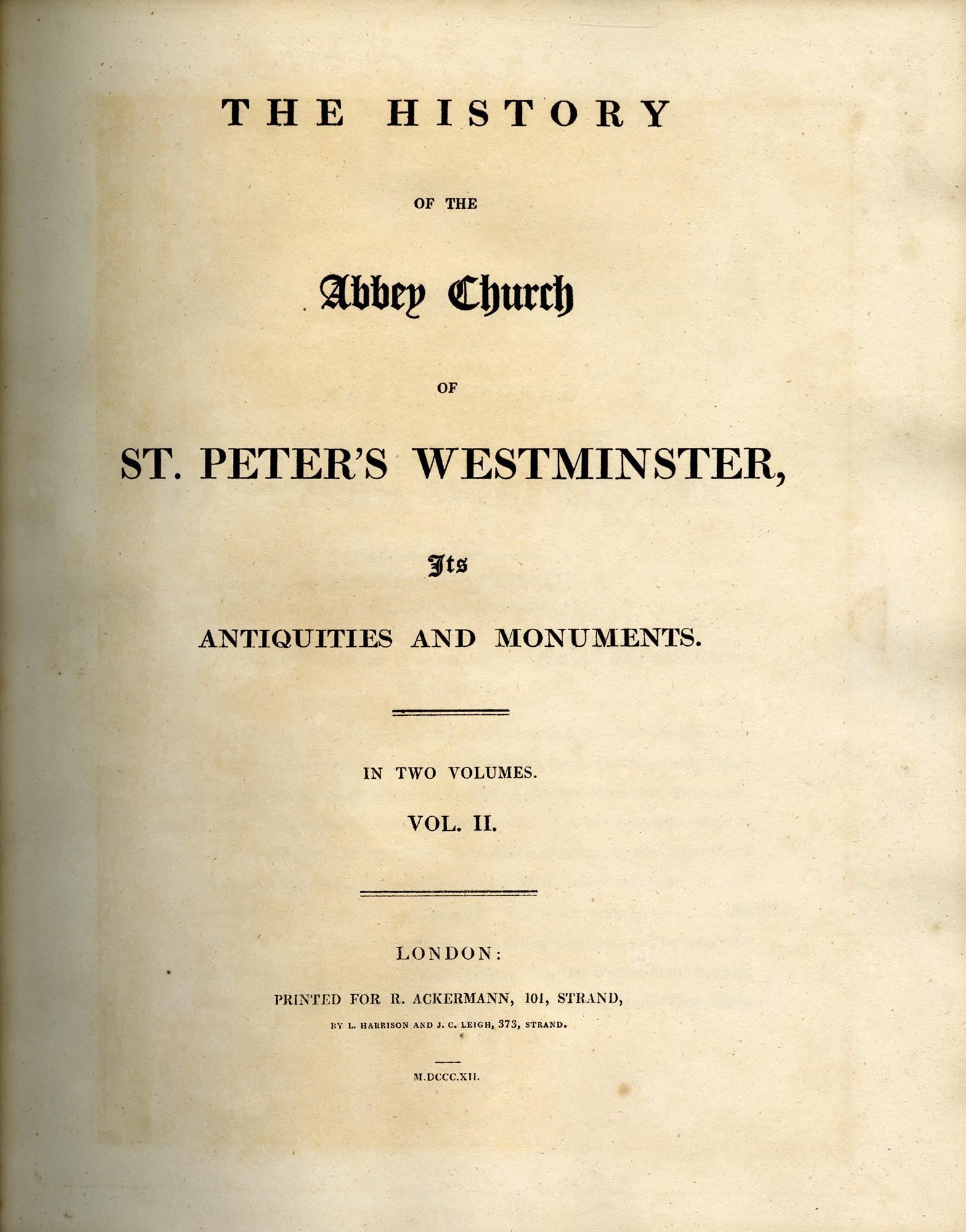 Storia della chiesa abbaziale di San Pietro a Westminster di R. Ackermann & W. Combe in vendita 11