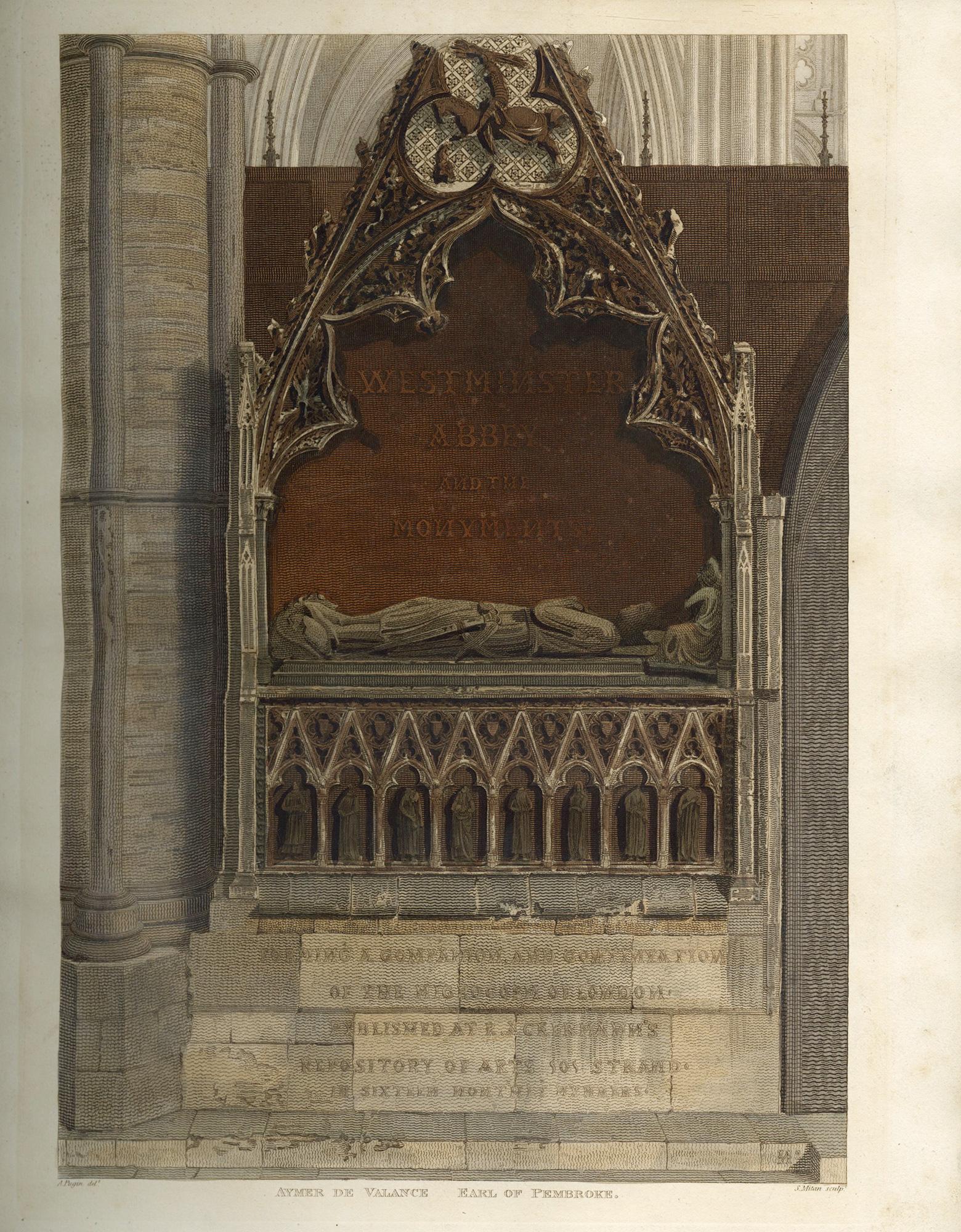 XIX secolo Storia della chiesa abbaziale di San Pietro a Westminster di R. Ackermann & W. Combe in vendita