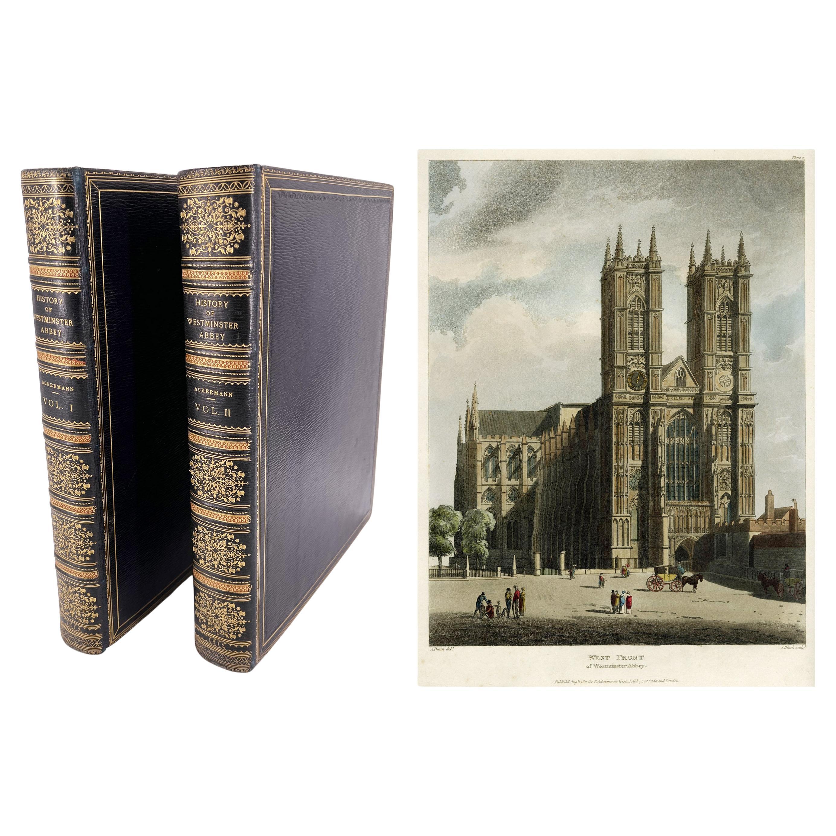 History of the Abbey Church of St. Peter's Westminster by R. Ackermann & W.Combe For Sale