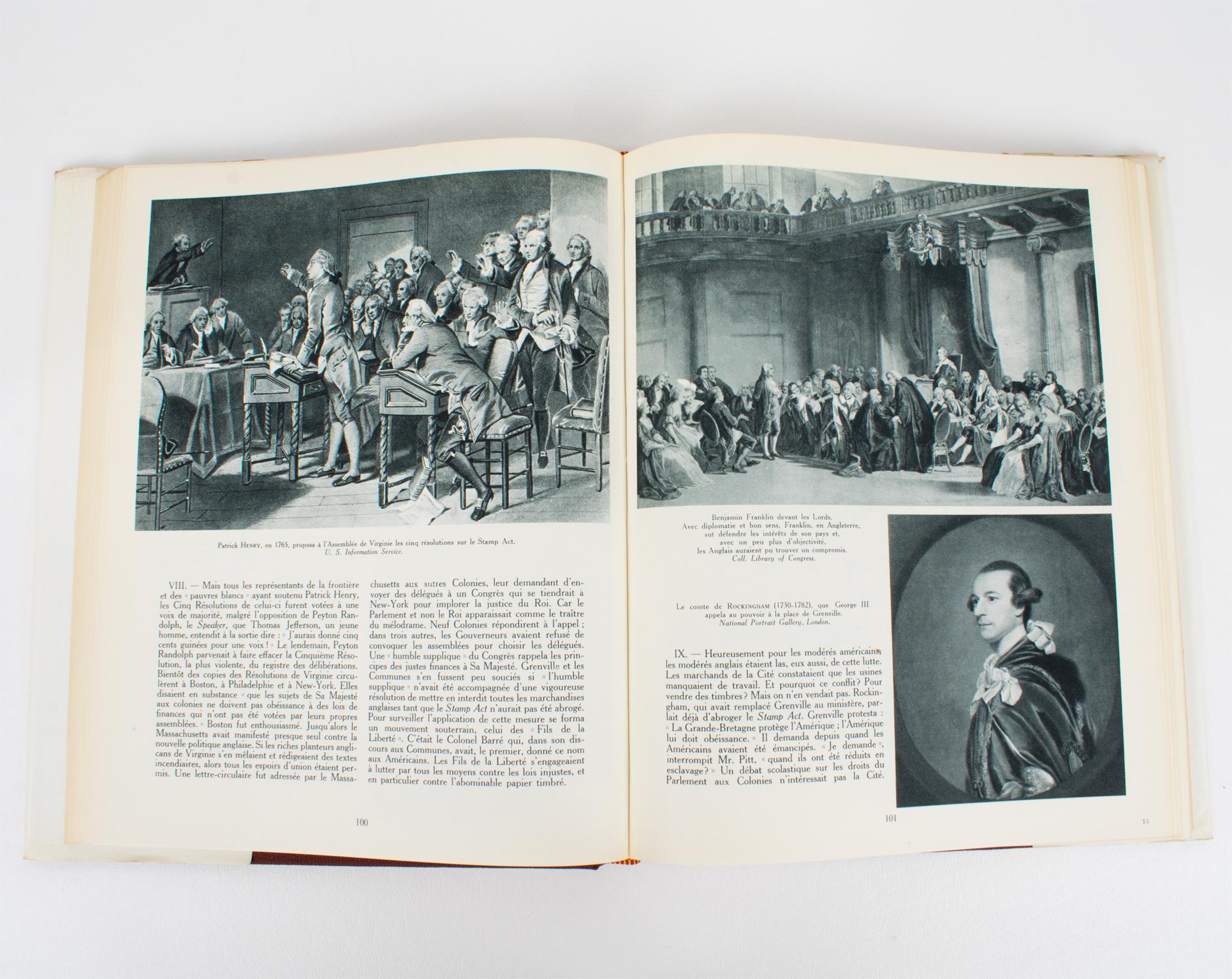 History of The American People, French Book in 2 Volumes by André Maurois, 1955 For Sale 4