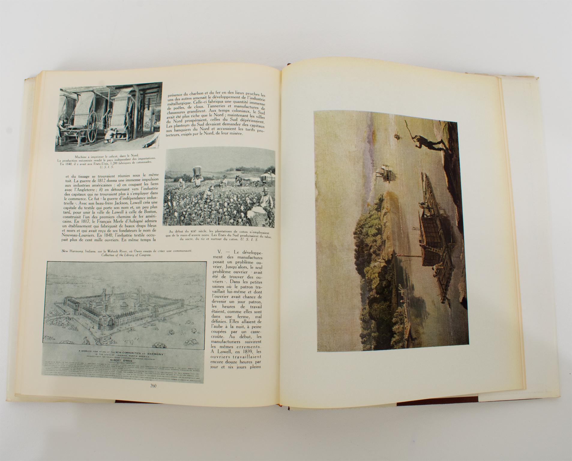 History of The American People, French Book in 2 Volumes by André Maurois, 1955 For Sale 6