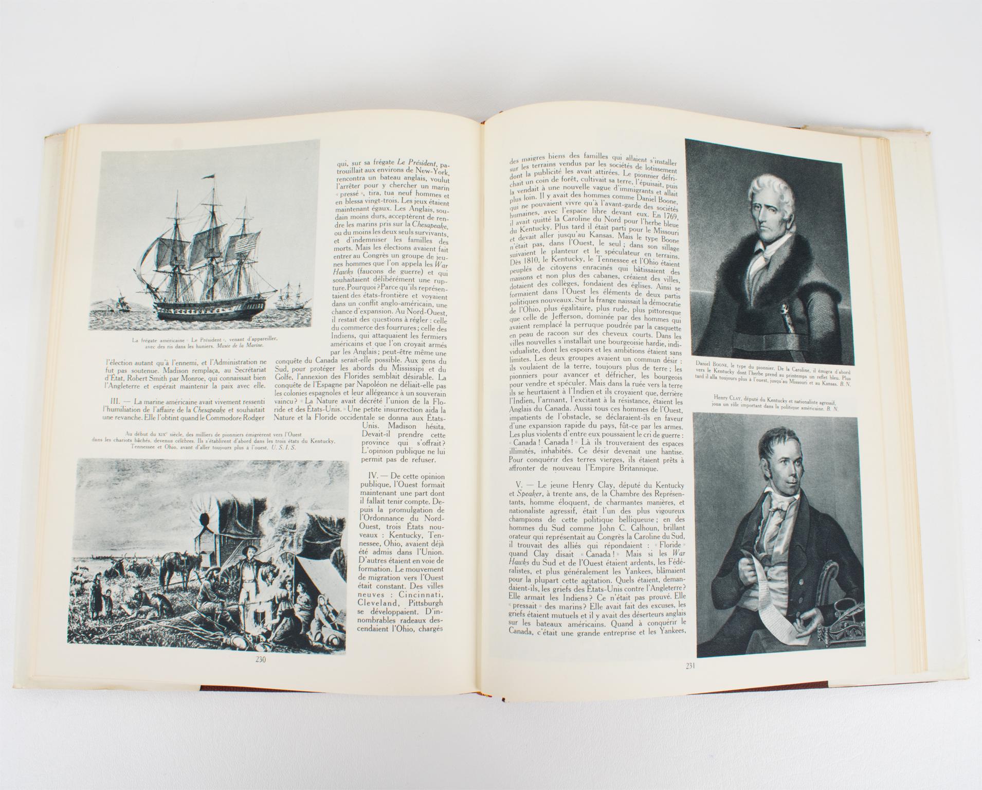 History of The American People, French Book in 2 Volumes by André Maurois, 1955 For Sale 7