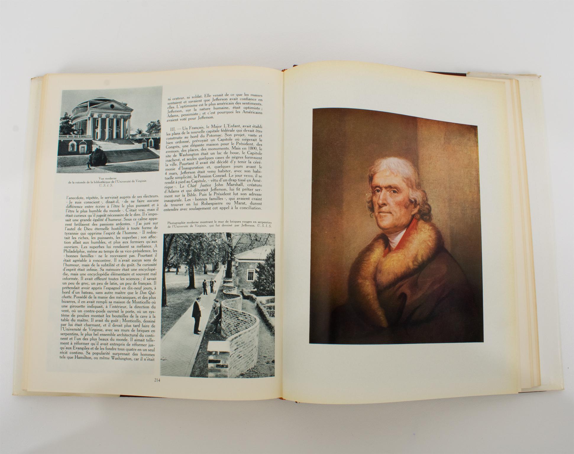 History of The American People, French Book in 2 Volumes by André Maurois, 1955 For Sale 9