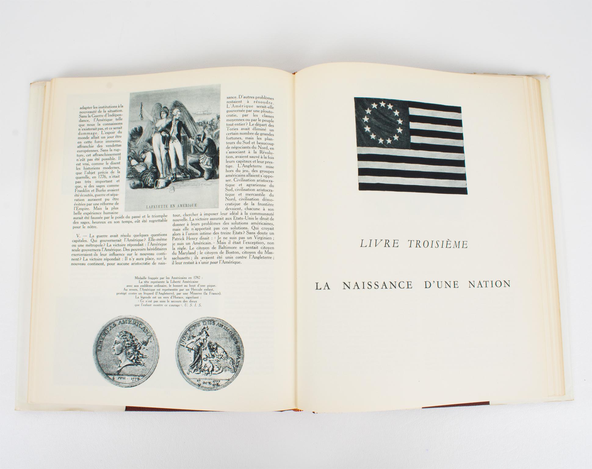 History of The American People, French Book in 2 Volumes by André Maurois, 1955 For Sale 10