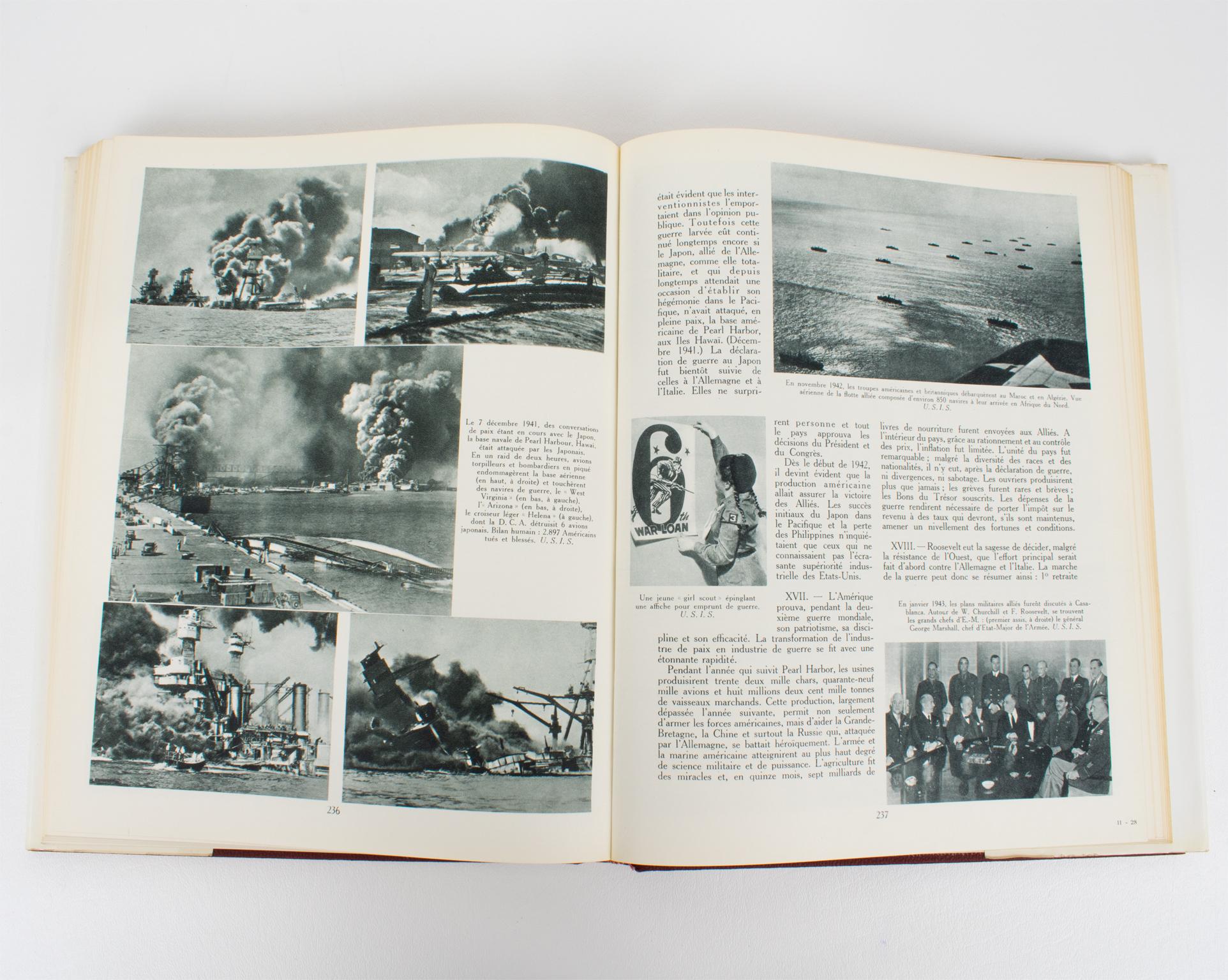 History of The American People, French Book in 2 Volumes by André Maurois, 1955 For Sale 2