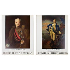 History of The American People, French Book in 2 Volumes by André Maurois, 1955