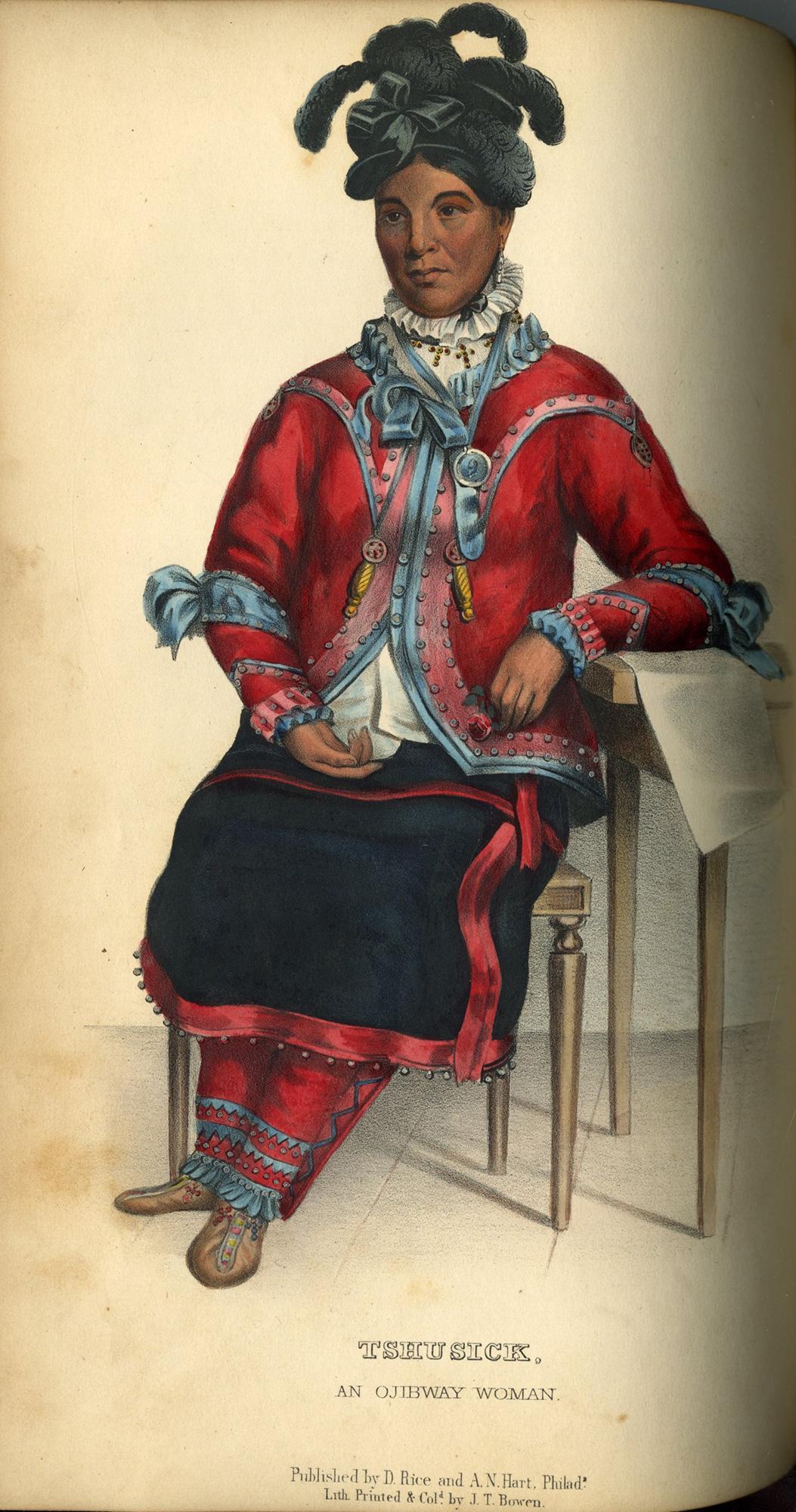 Die Geschichte der Indianerstämme Nordamerikas - Th. McKenney & J. Hall (Leder) im Angebot