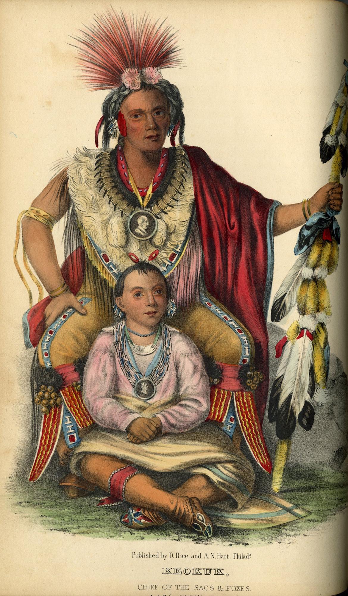 Die Geschichte der Indianerstämme Nordamerikas - Th. McKenney & J. Hall im Angebot 1