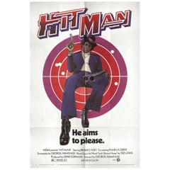 Vintage 'Hit Man' 1972 U.S. One Sheet Film Poster