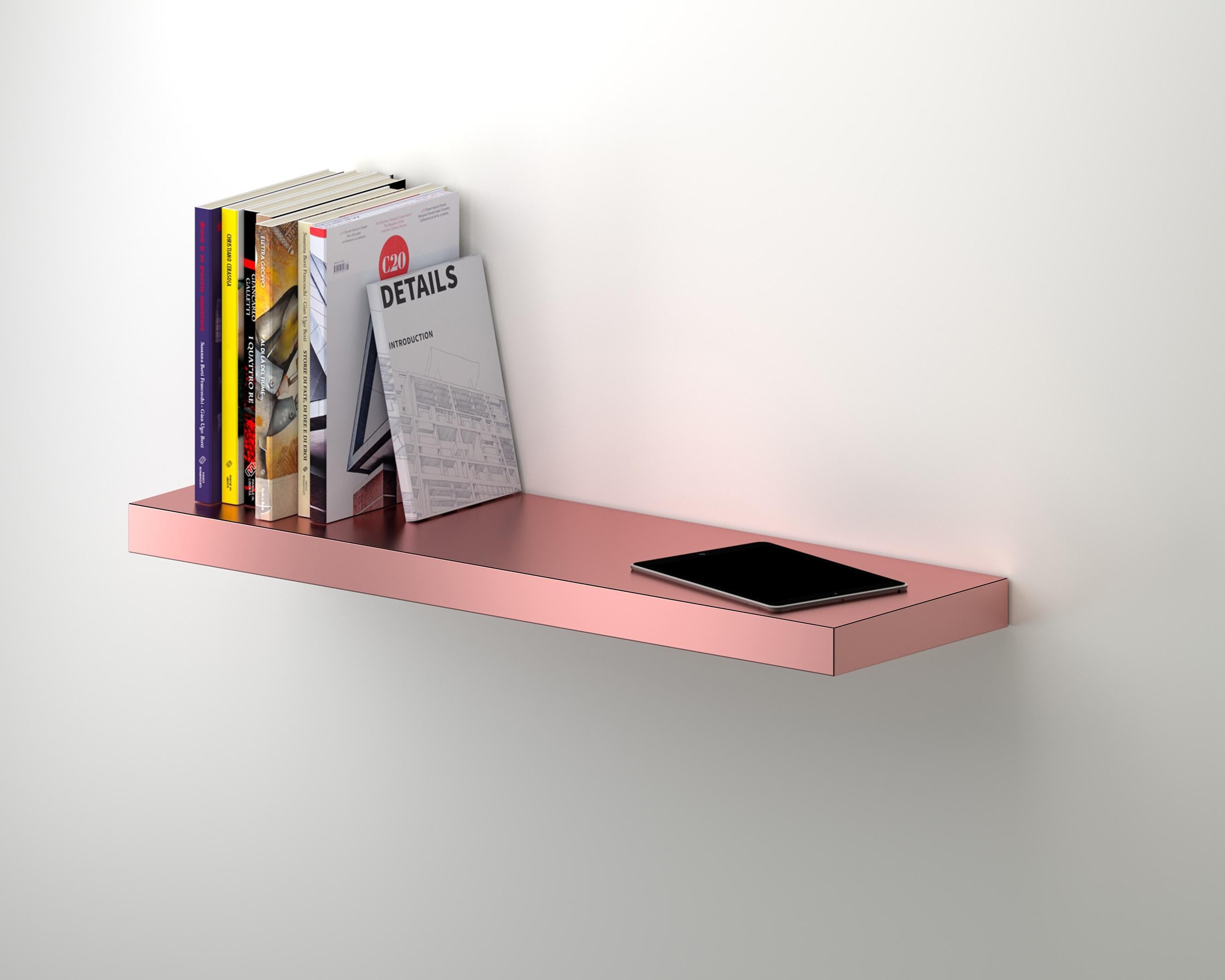 Laminated Contemporary Shelf Hitan Aluminium by Chapel Petrassi For Sale
