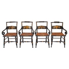 Hitchcock Chairs, Stenciled & Painted Armchairs, 4