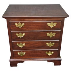 Antique Hitchcock Chippendale Mahogany Four-Drawer Small Chest of Drawers 