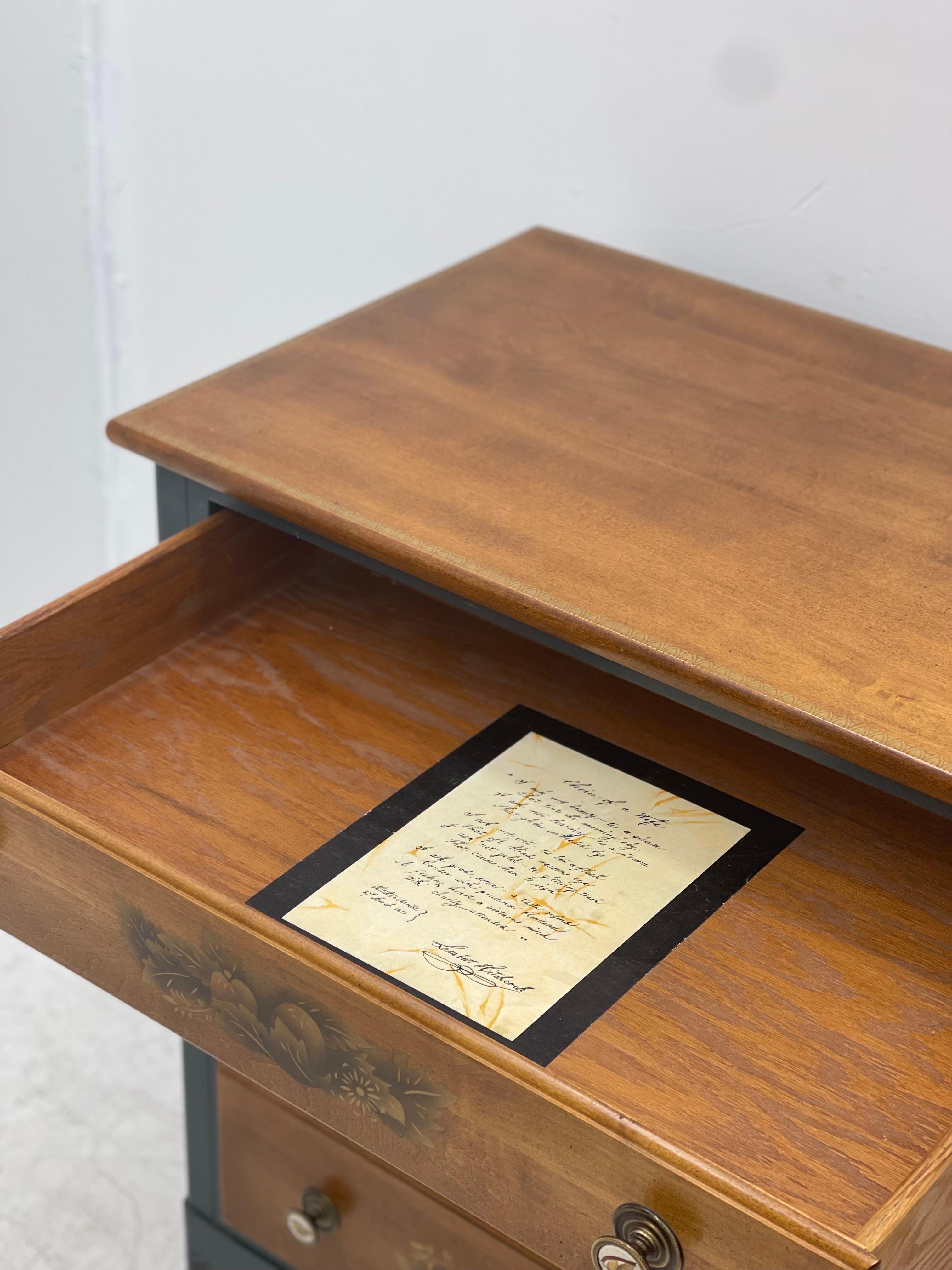 Late 20th Century Hitchcock Dresser Cabinet Storage Drawers For Sale