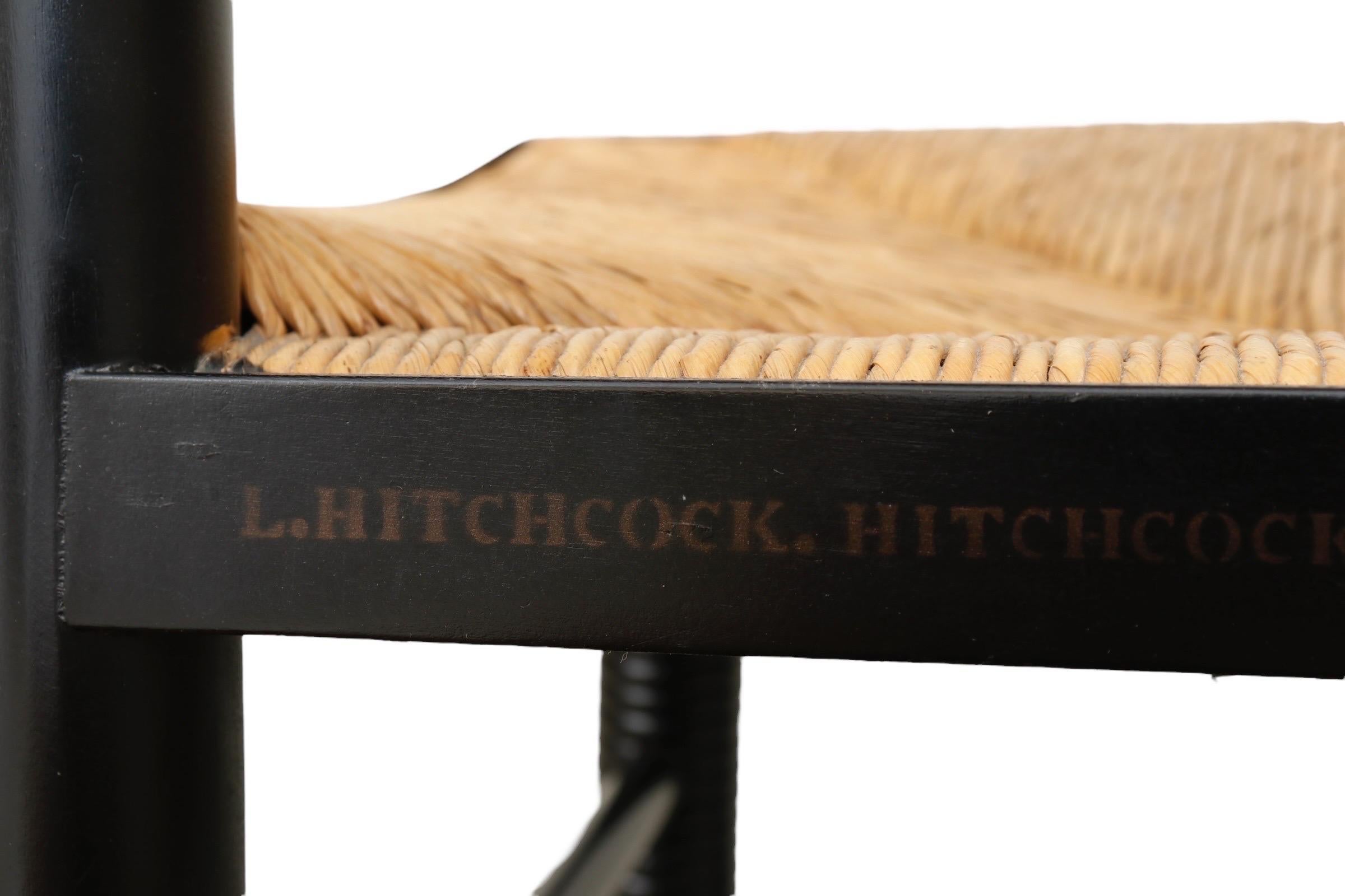 Hitchcock Rush Seat Accent Chairs - a Pair 6