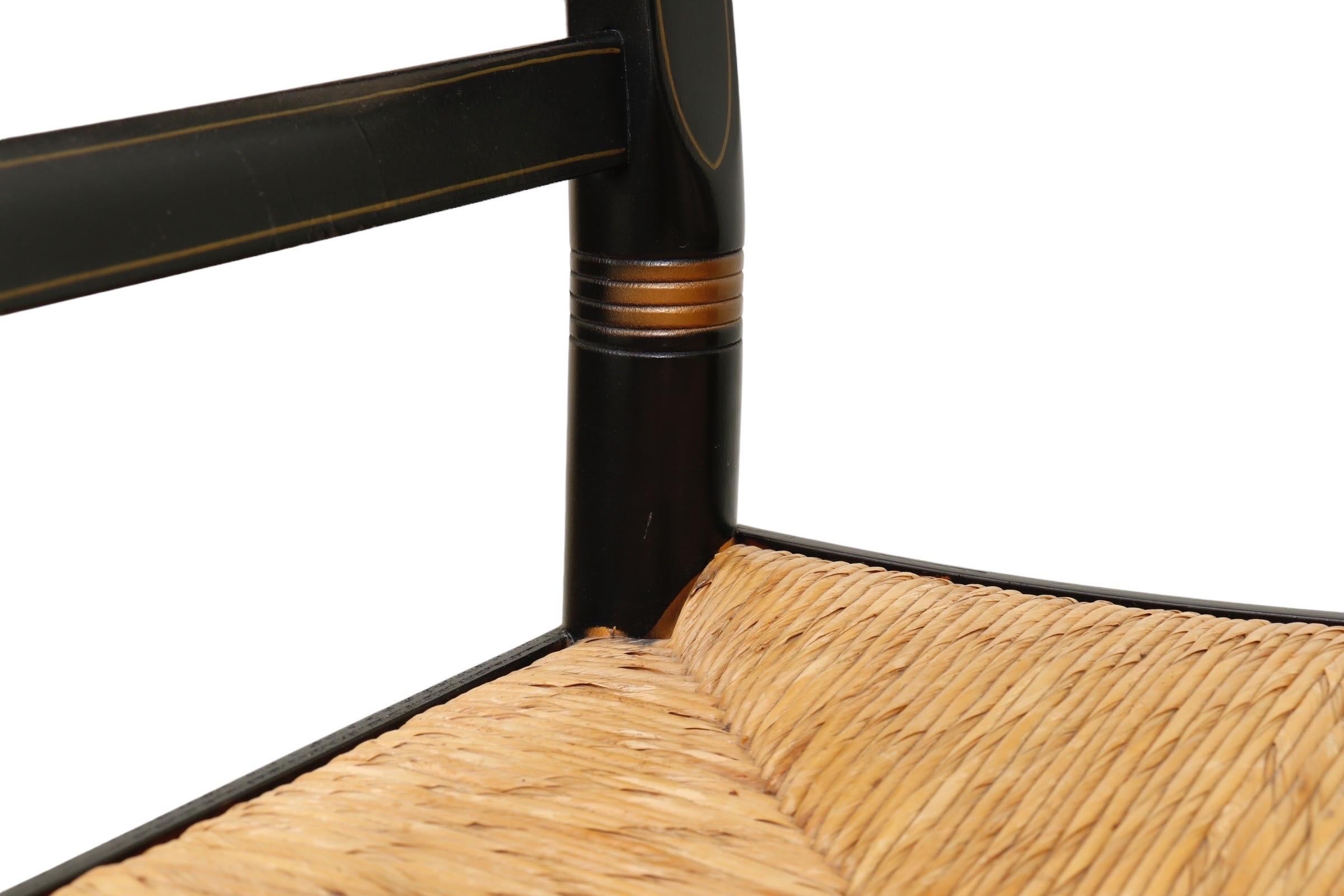 Hitchcock Rush Seat Accent Chairs - a Pair 2