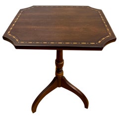 Hitchcock Stenciled Pedestal Tabelle Kerze Stand signiert