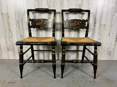 Hitchcock style Rush Seat Side Chairs