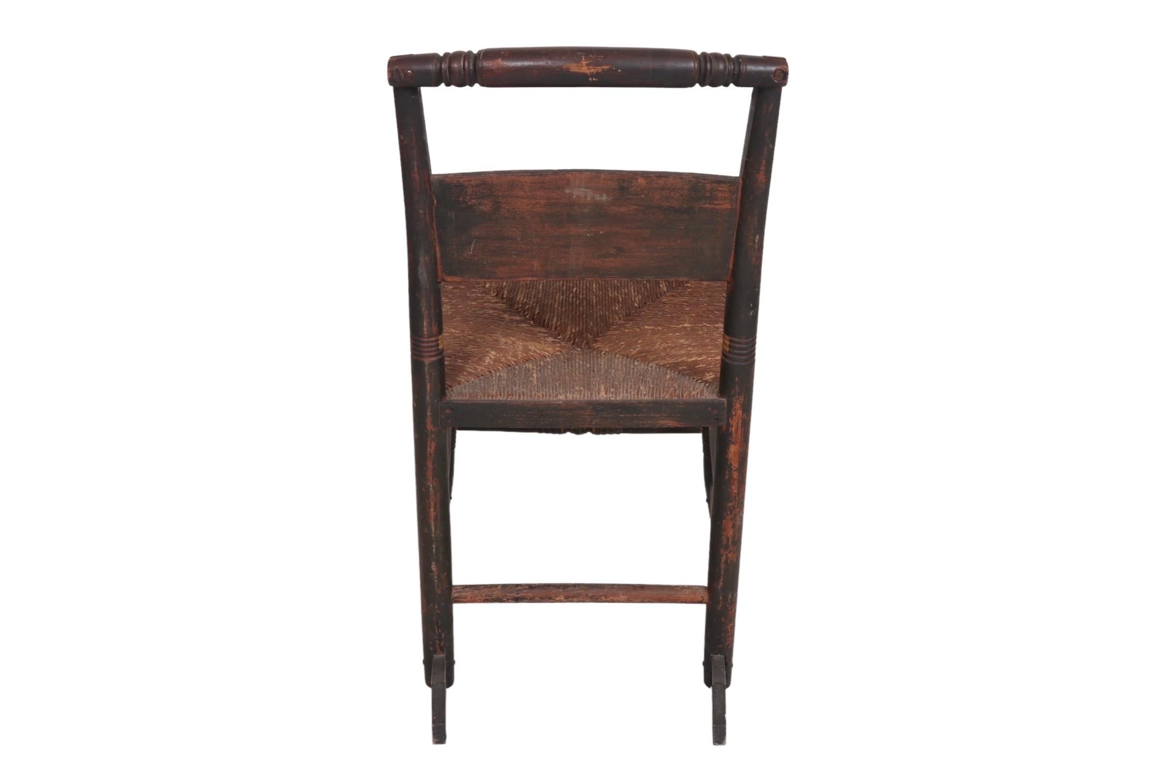 19th Century Hitchcock Style Stenciled Rocking Chair For Sale