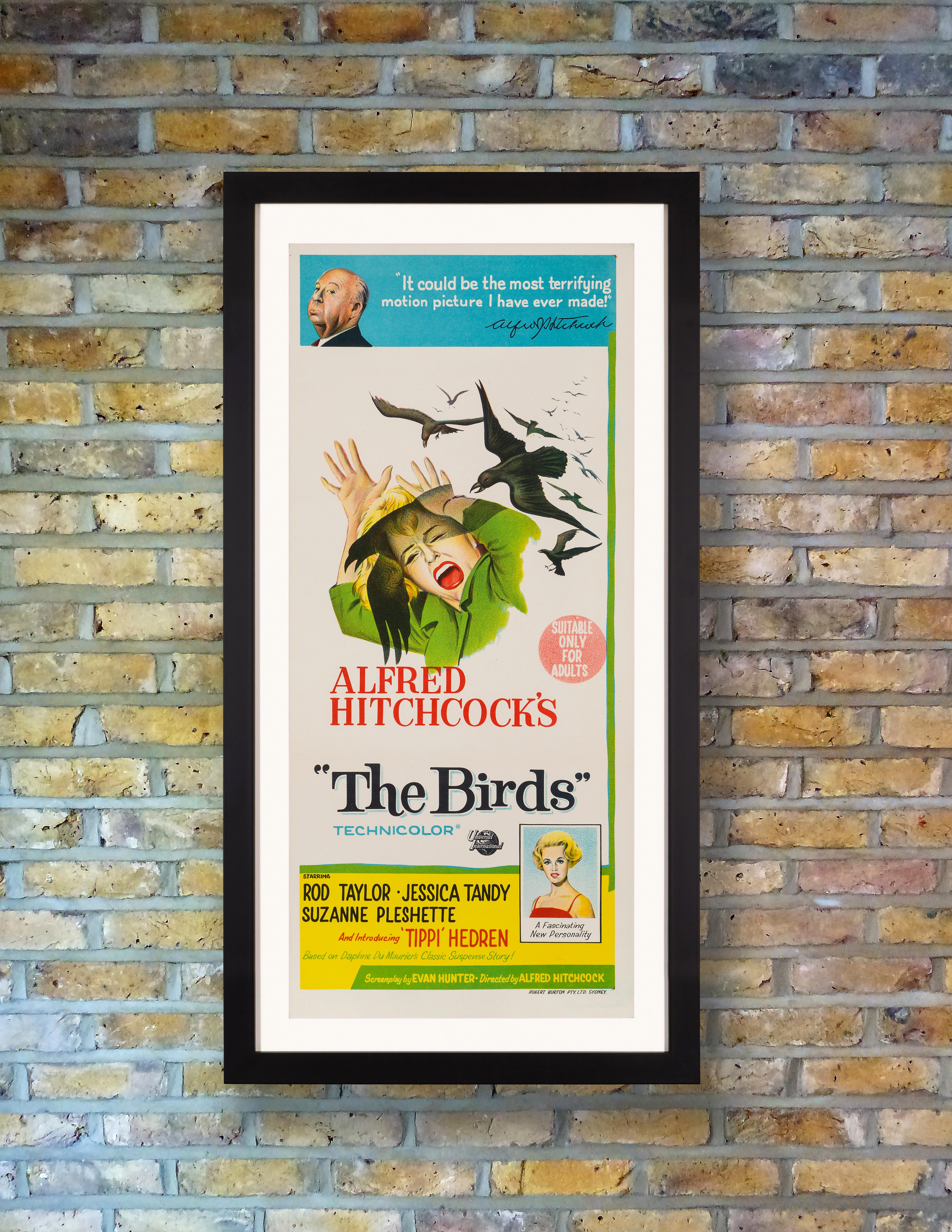 Ein beeindruckendes australisches Plakat für Alfred Hitchcocks psychologisches Meisterwerk 