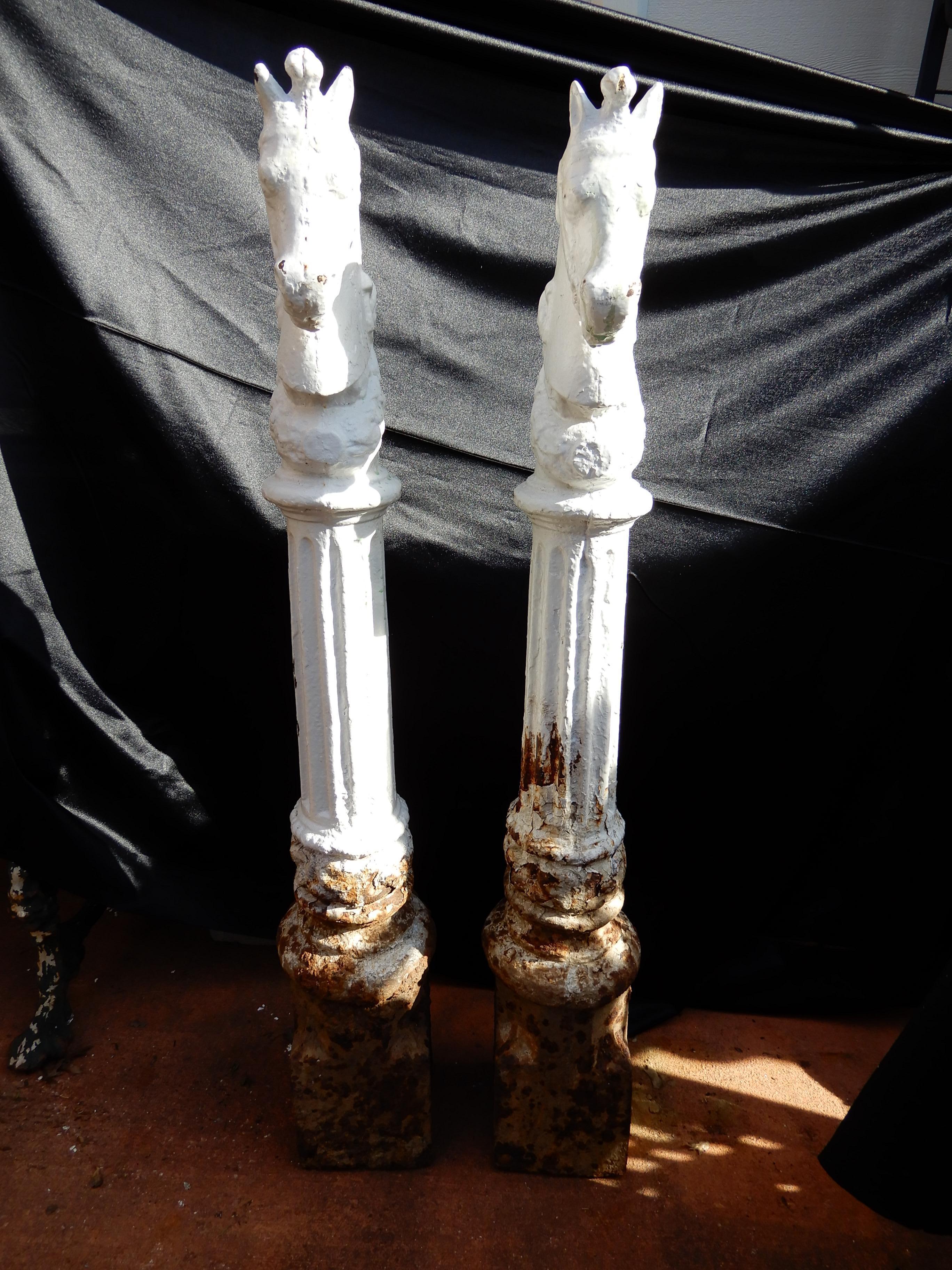 antique horse hitching post