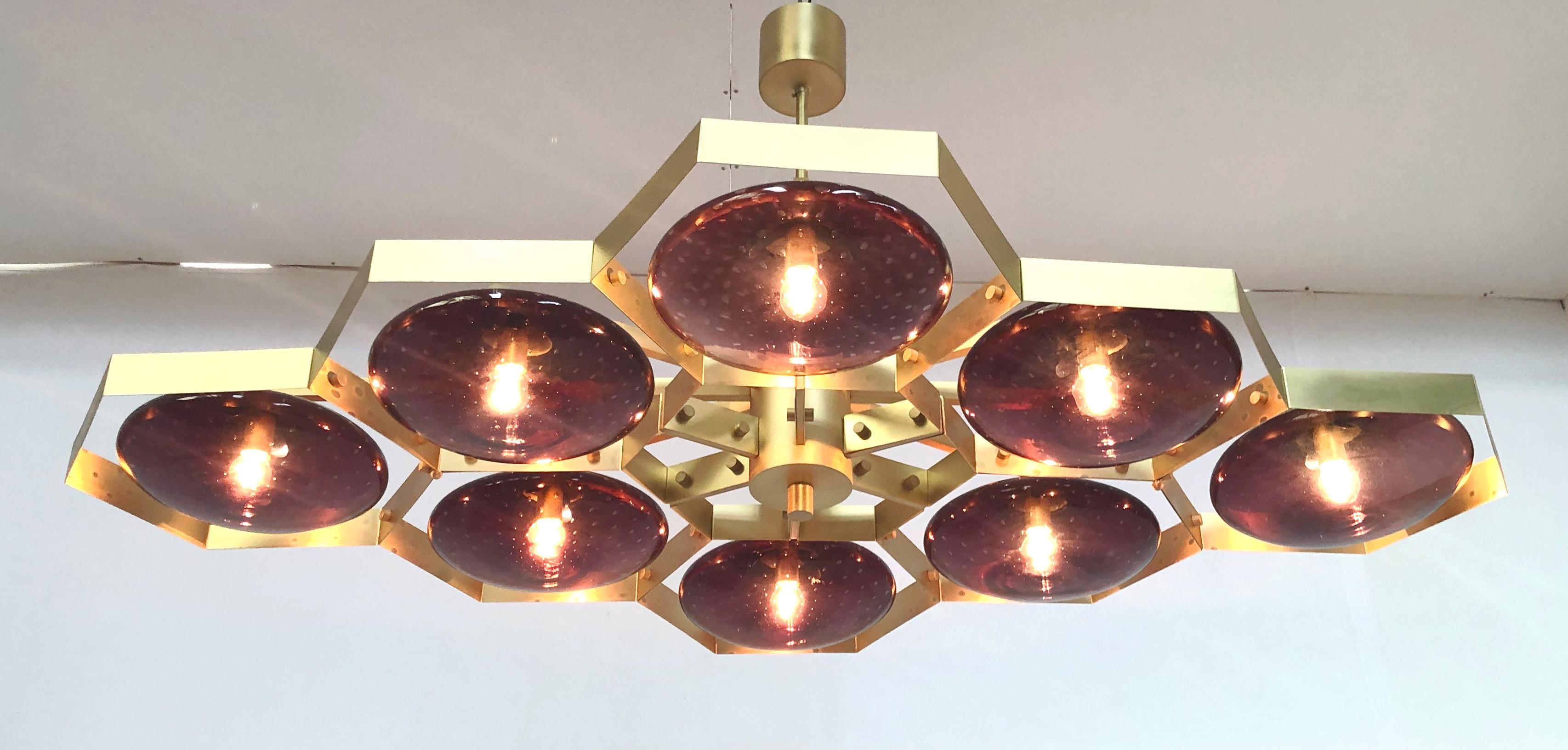 Mid-Century moderno Lampadario Hive di Fabio Ltd in vendita