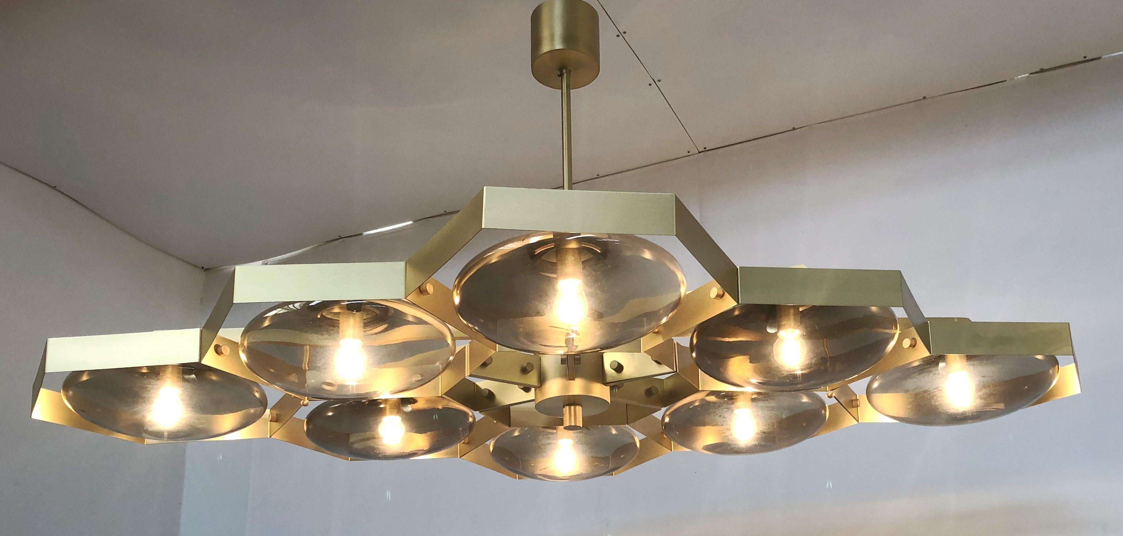 Mid-Century Modern Hive Chandelier by Fabio Ltd For Sale