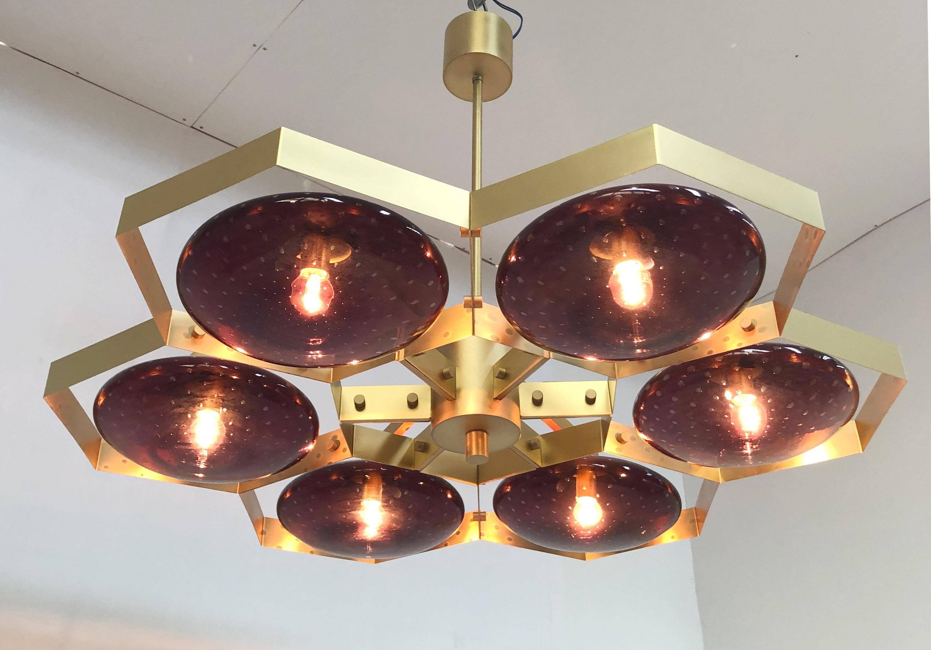 Mid-Century moderno Lampadario Hive di Fabio Ltd in vendita