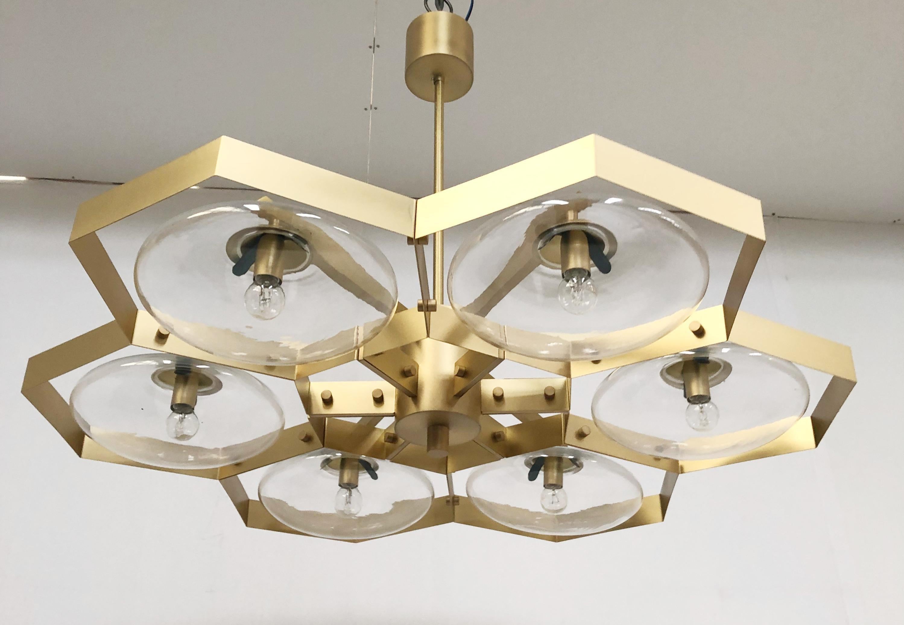 Mid-Century moderno Lampadario Hive di Fabio Ltd in vendita