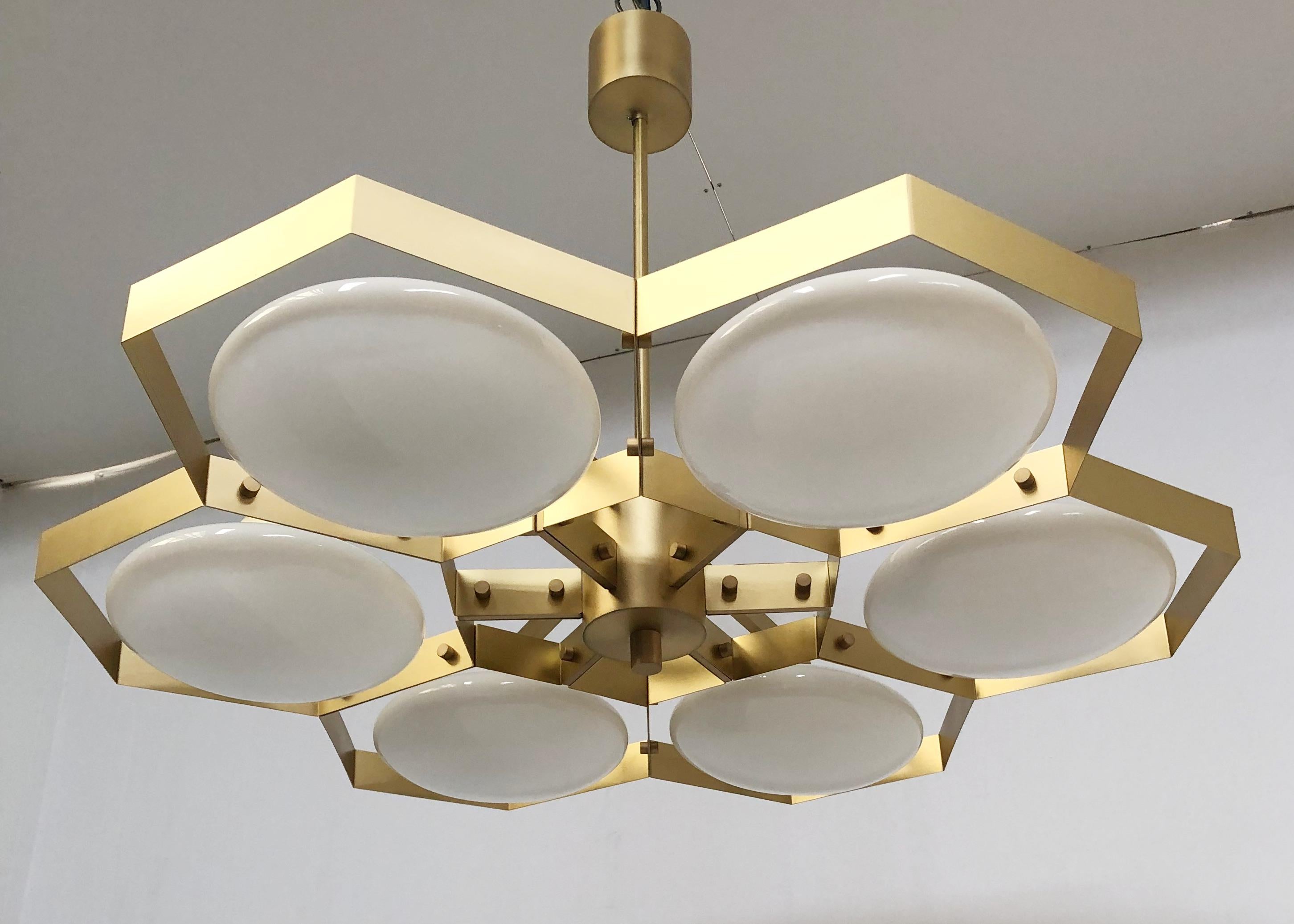 Mid-Century Modern Hive Chandelier by Fabio Ltd For Sale