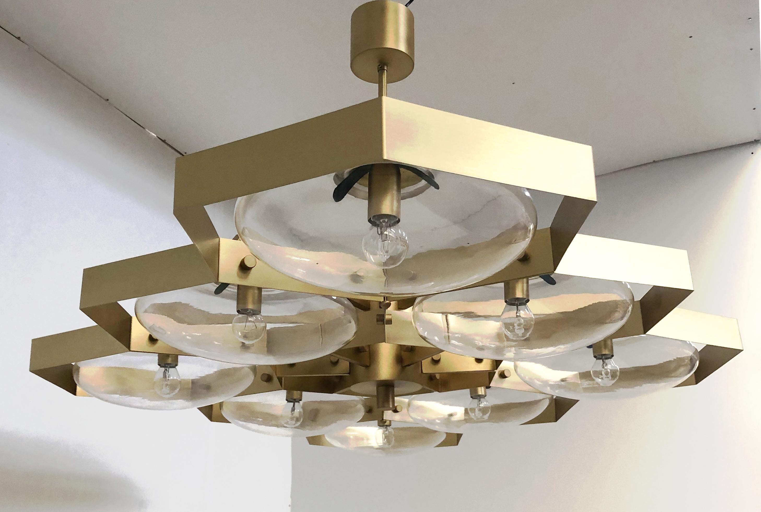 Mid-Century moderno Lampadario Hive di Fabio Ltd in vendita