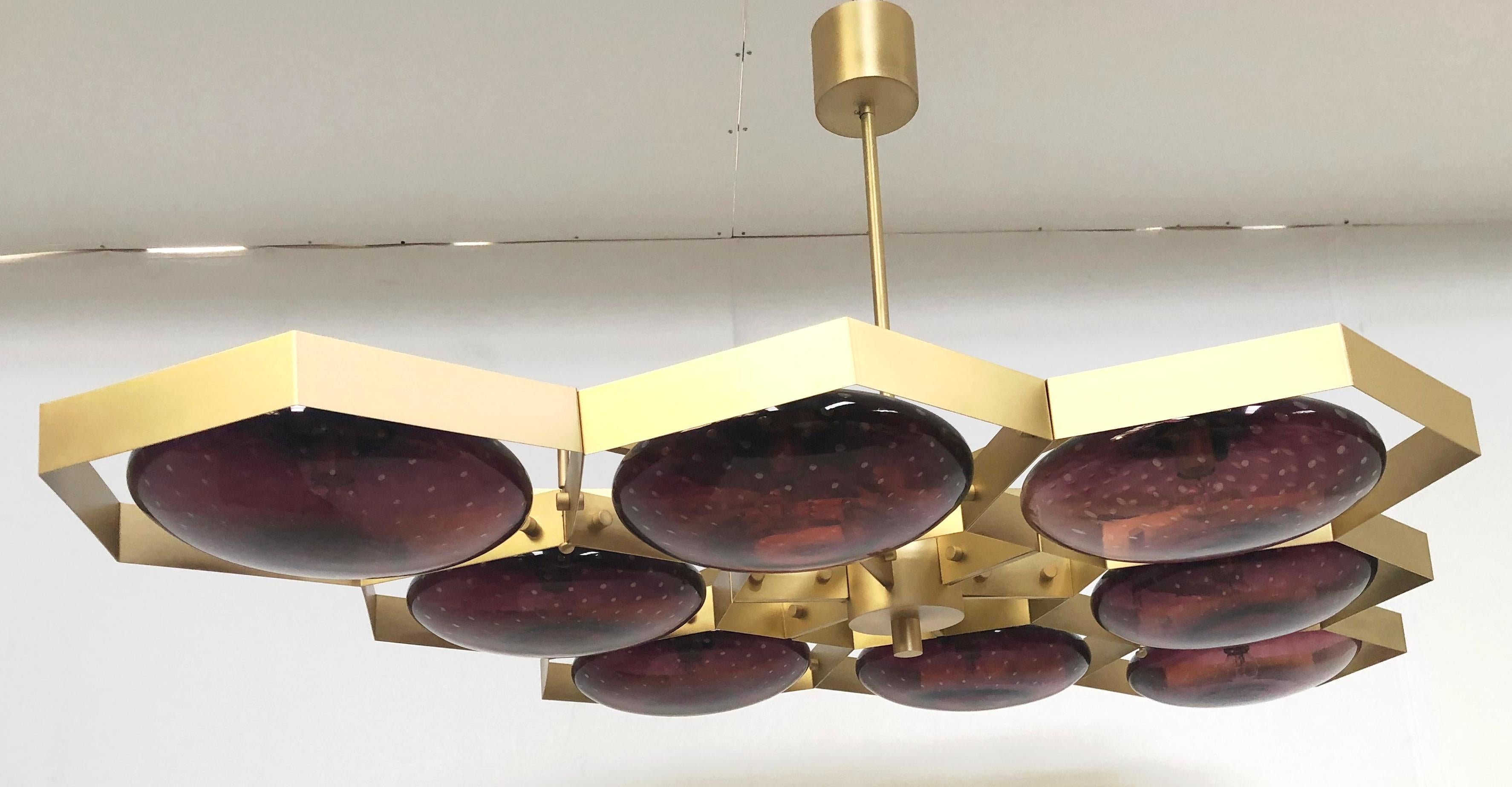 Mid-Century Modern Hive Chandelier by Fabio Ltd For Sale